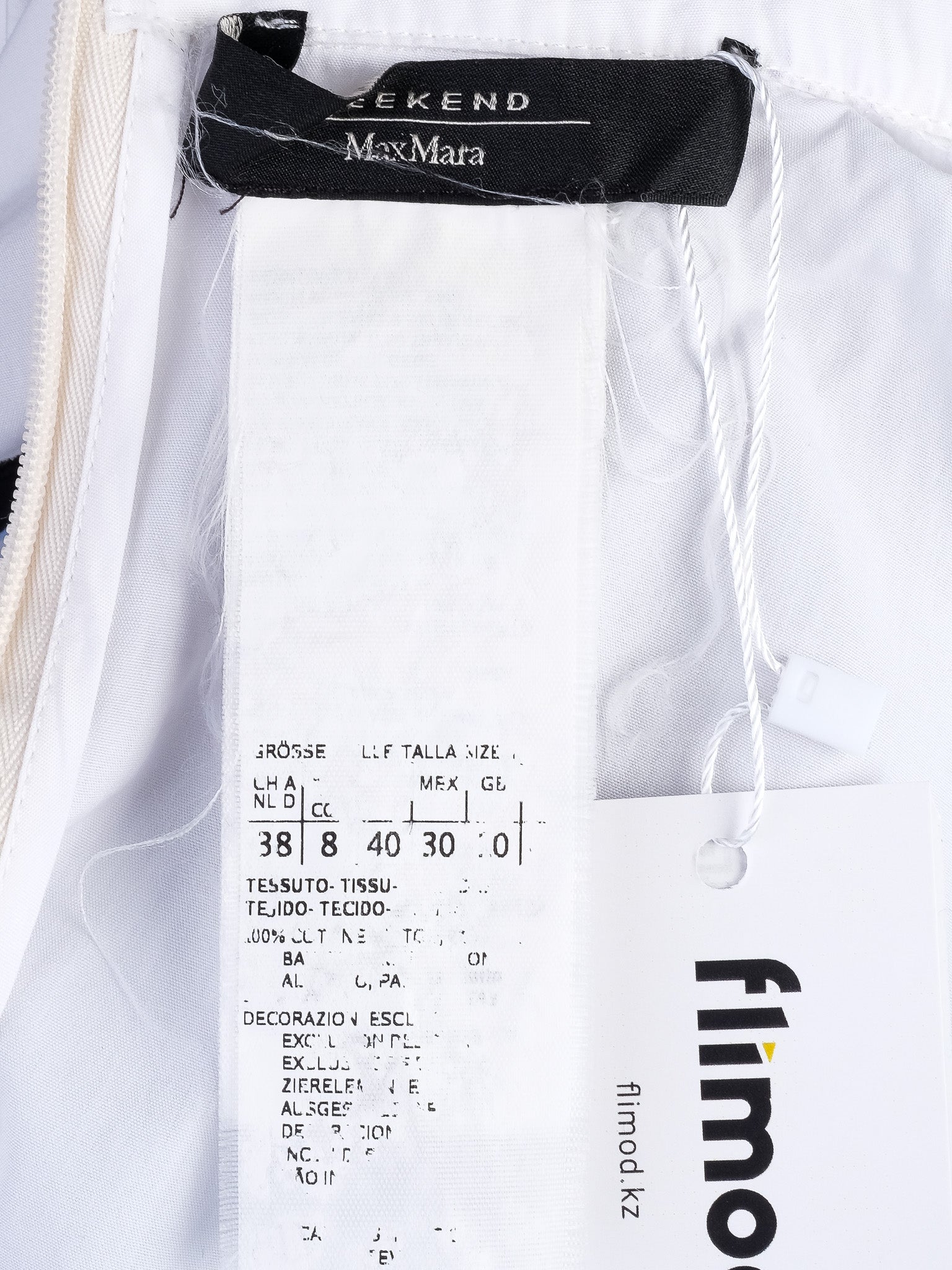 Excellent Weekend MaxMara Blue Striped Blouse with Bow Detail