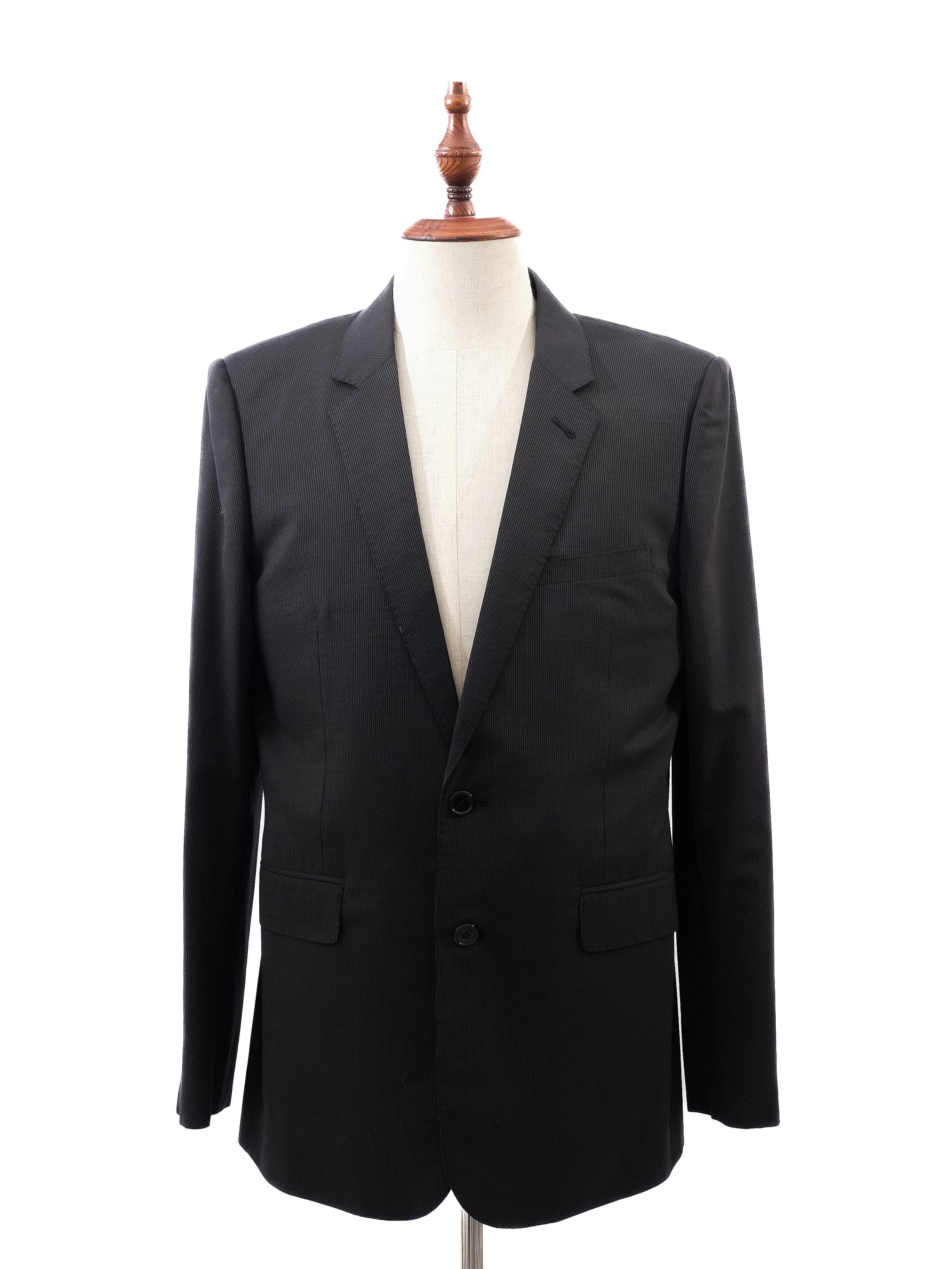 Perfect Saint Laurent Black Wool Blazer Size XL for Men