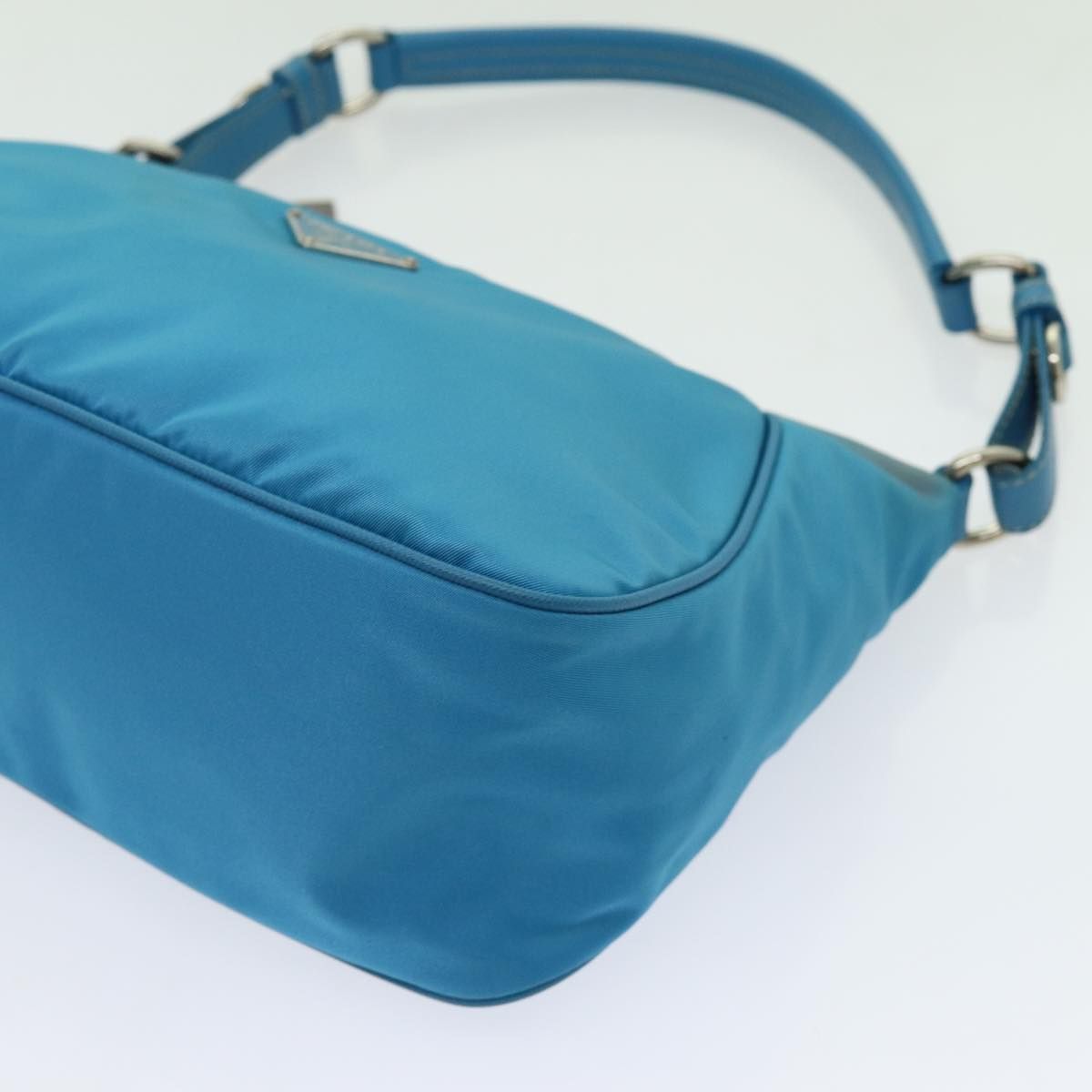 Prada Accessory Pouch Nylon Light Blue Auth