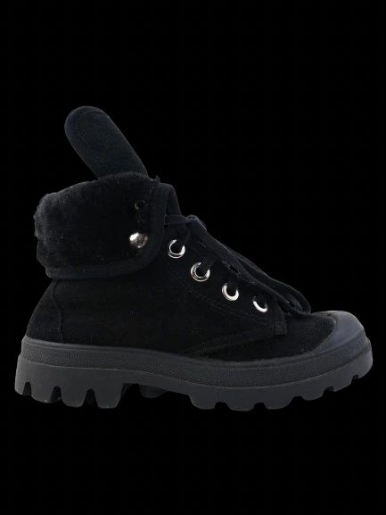 Excellent Judari Black Leather WomenÕs Boots Size 36 with Fur Lining