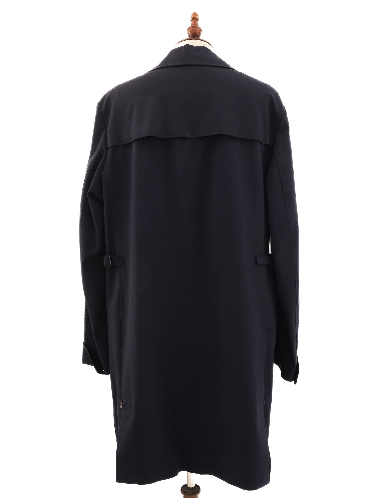 NEW BRIONI Dark Blue Wool Overcoat Size XL for Men