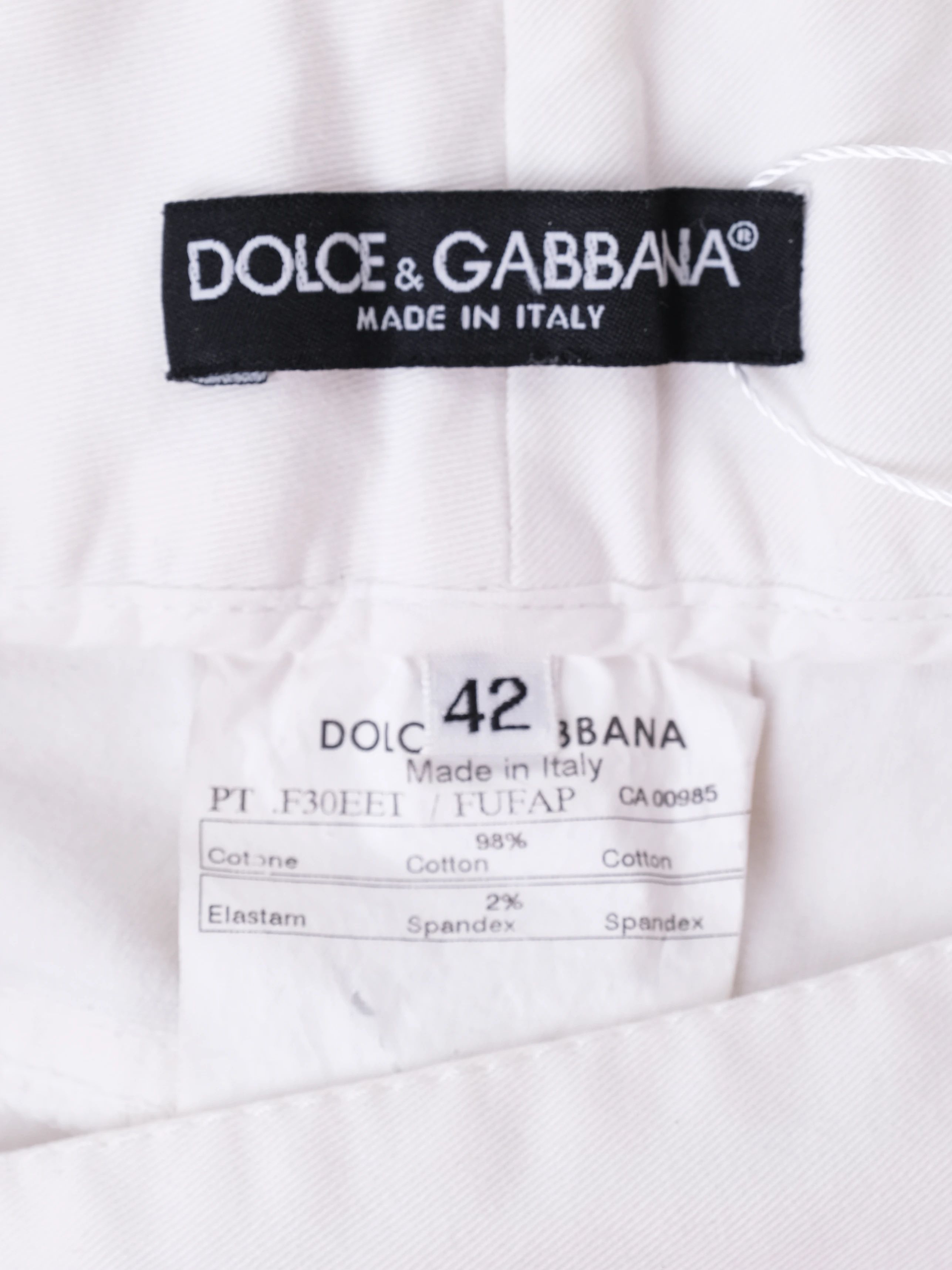 Excellent Dolce Gabbana White Cotton Women&