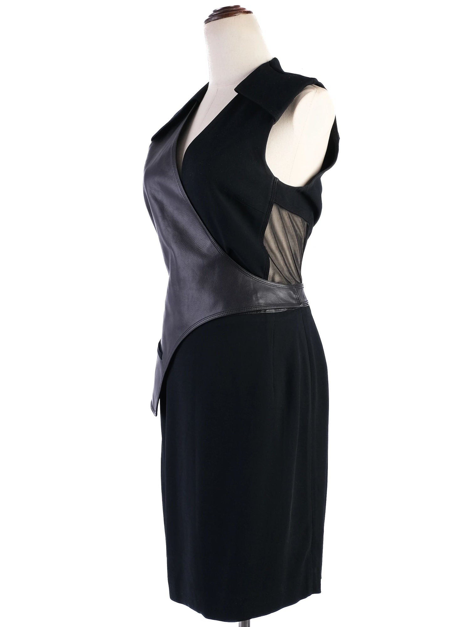 Excellent Alexander Wang Black Asymmetrical Dress Size M Viscose