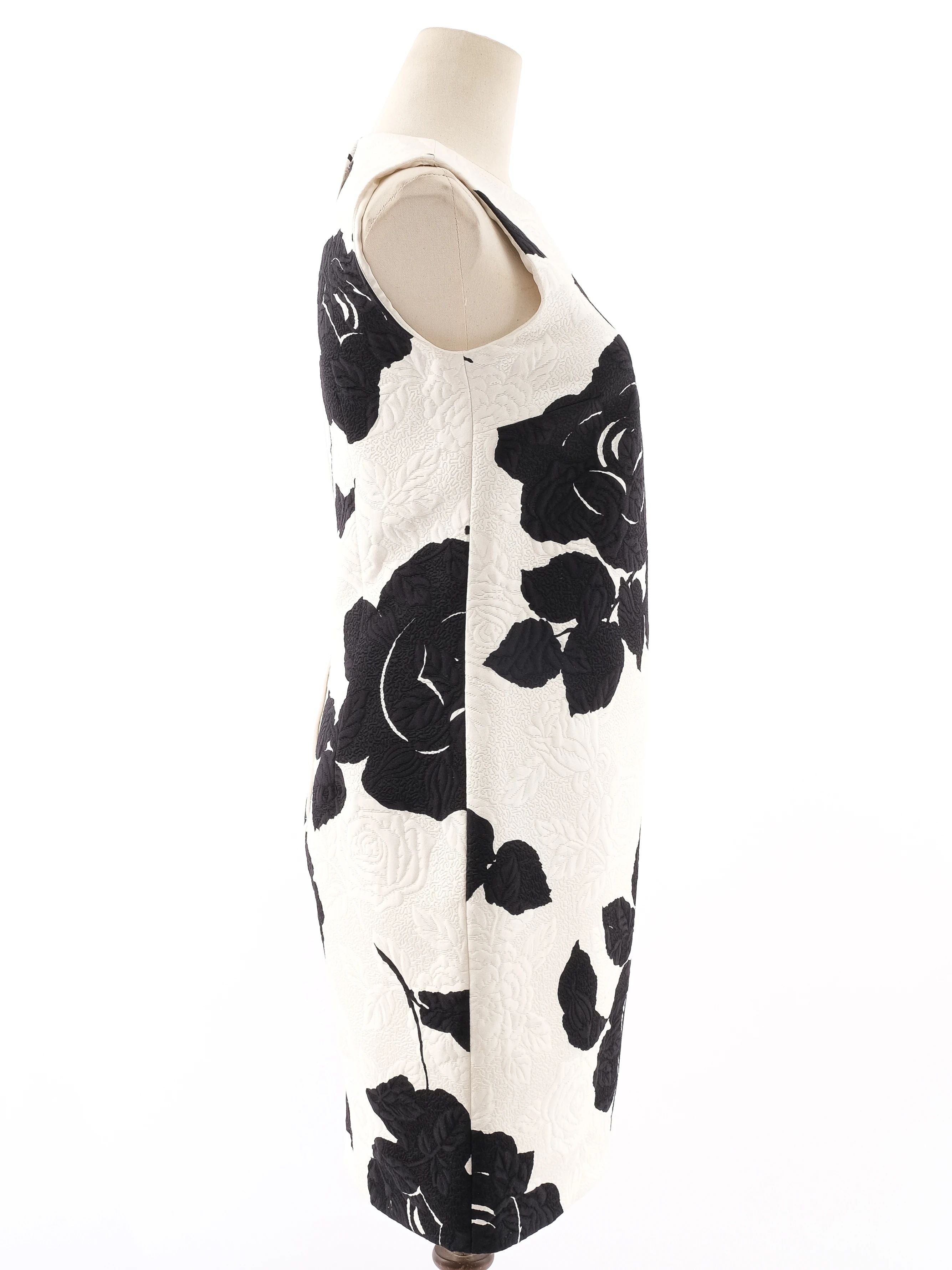 NEW Dolce Gabbana Sleeveless Floral Dress White Size S