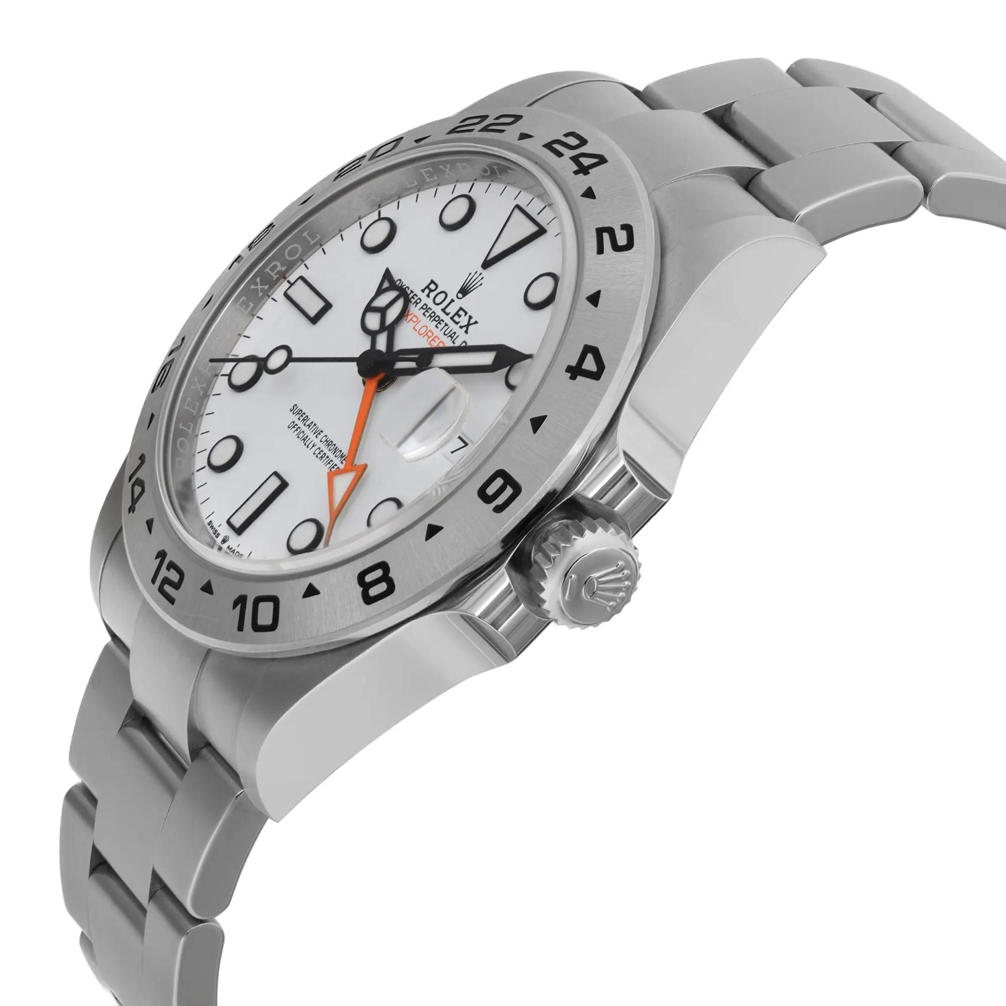 Rolex Explorer II GMT 42mm Steel White Dial Automatic Oyster Mens Watch 226570