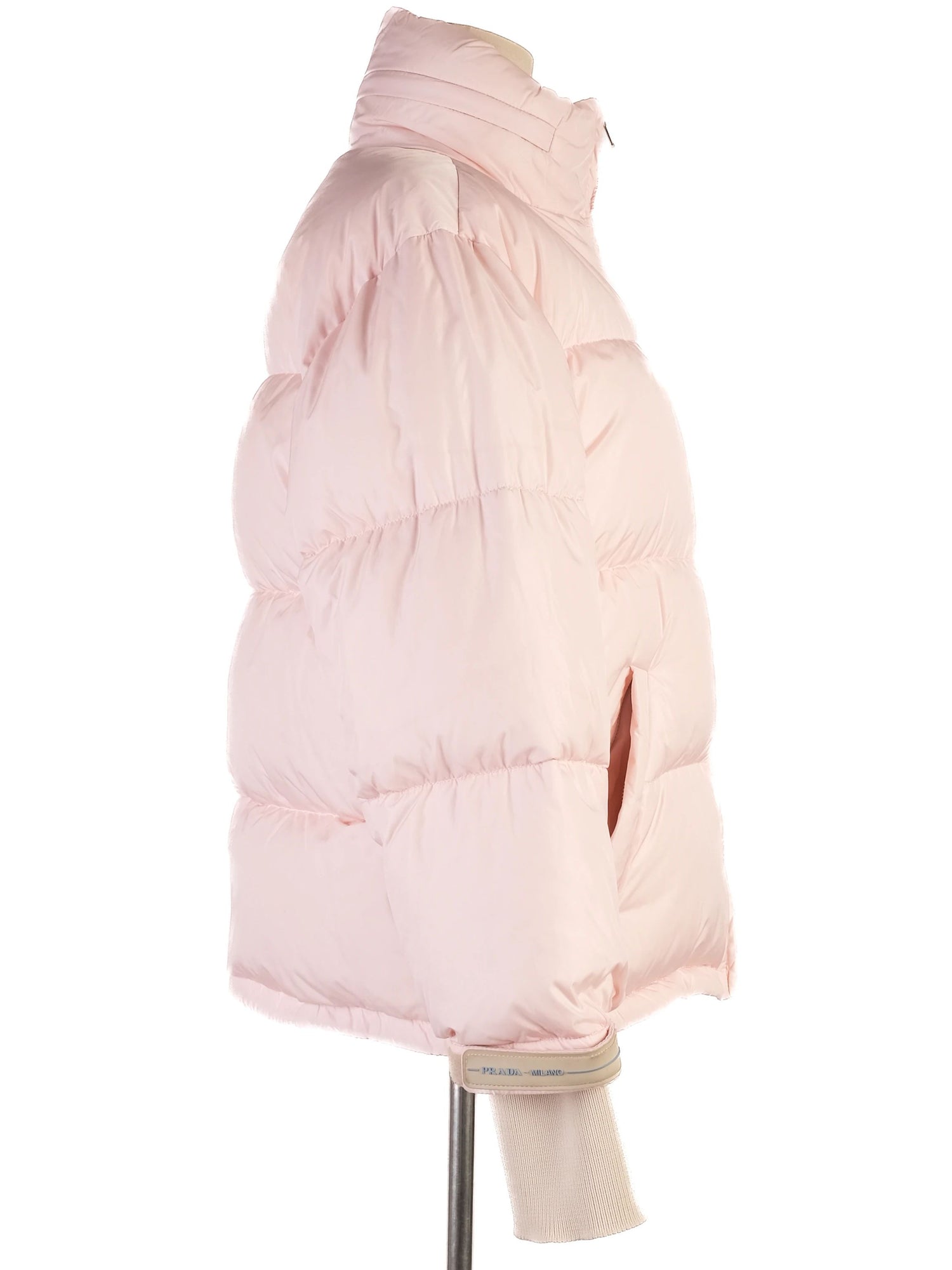 Perfect Prada Pink Nylon Puffer Jacket Size XS for Women