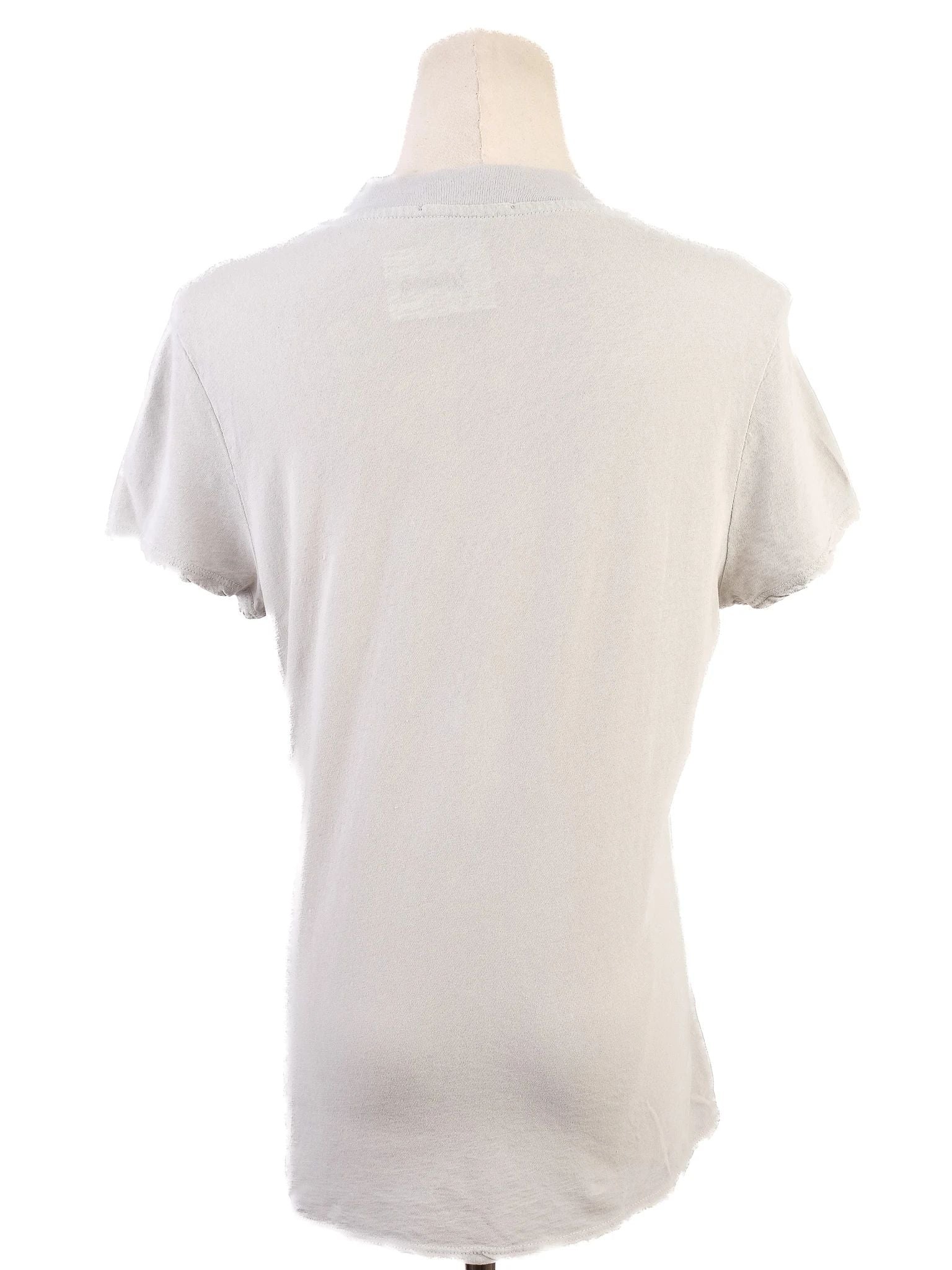 Excellent Standard James Perse Gray Cotton V-Neck T-Shirt Size S