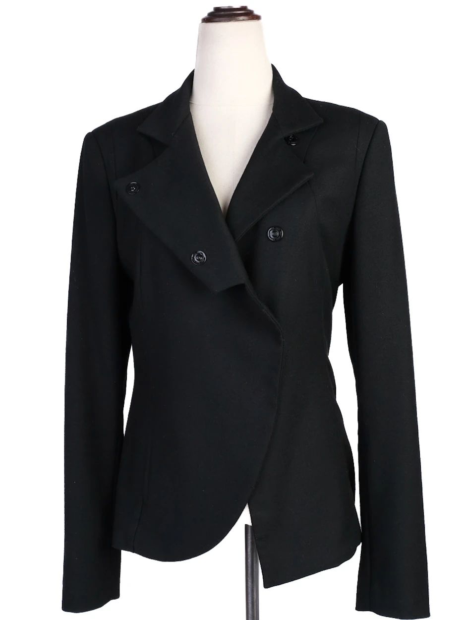 Excellent Malloni Black Viscose Blazer Jacket for Women