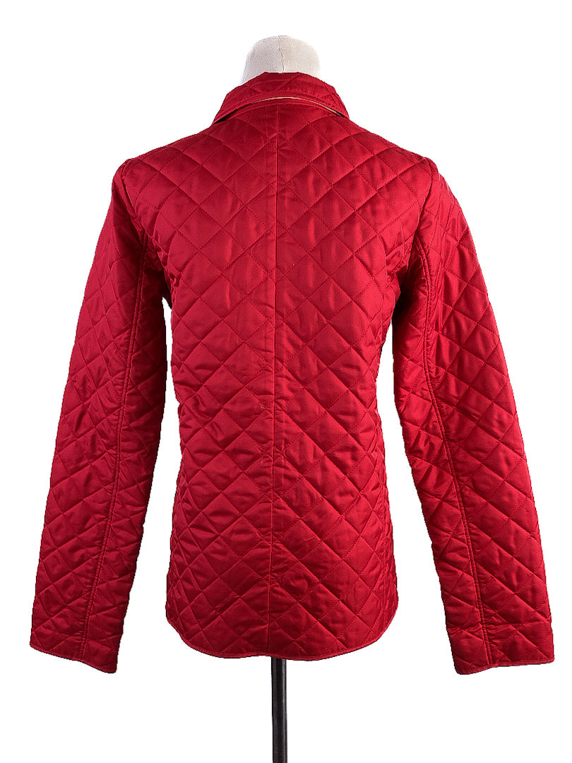 Excellent Burberry Red Quilted Jacket Size 14 for Kids
