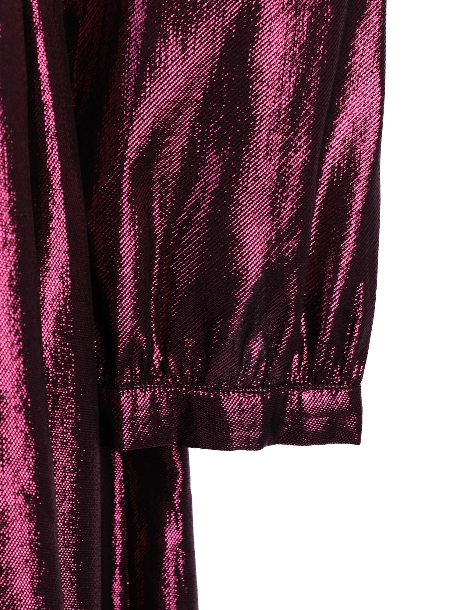 Excellent Burberry Purple Silk Dress Size M with Pleated Front