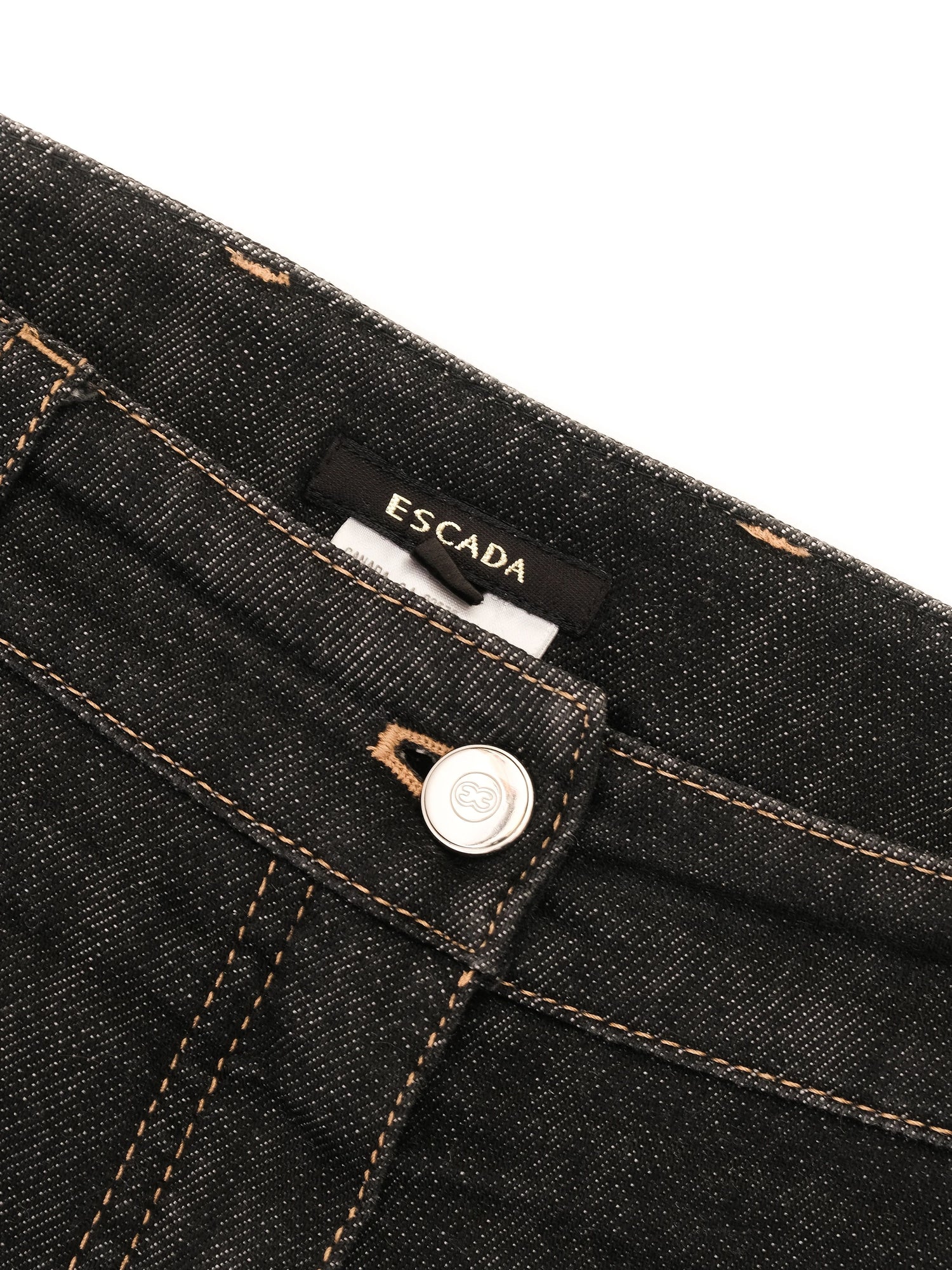 Excellent Escada Black Flare Jeans Size M Women&