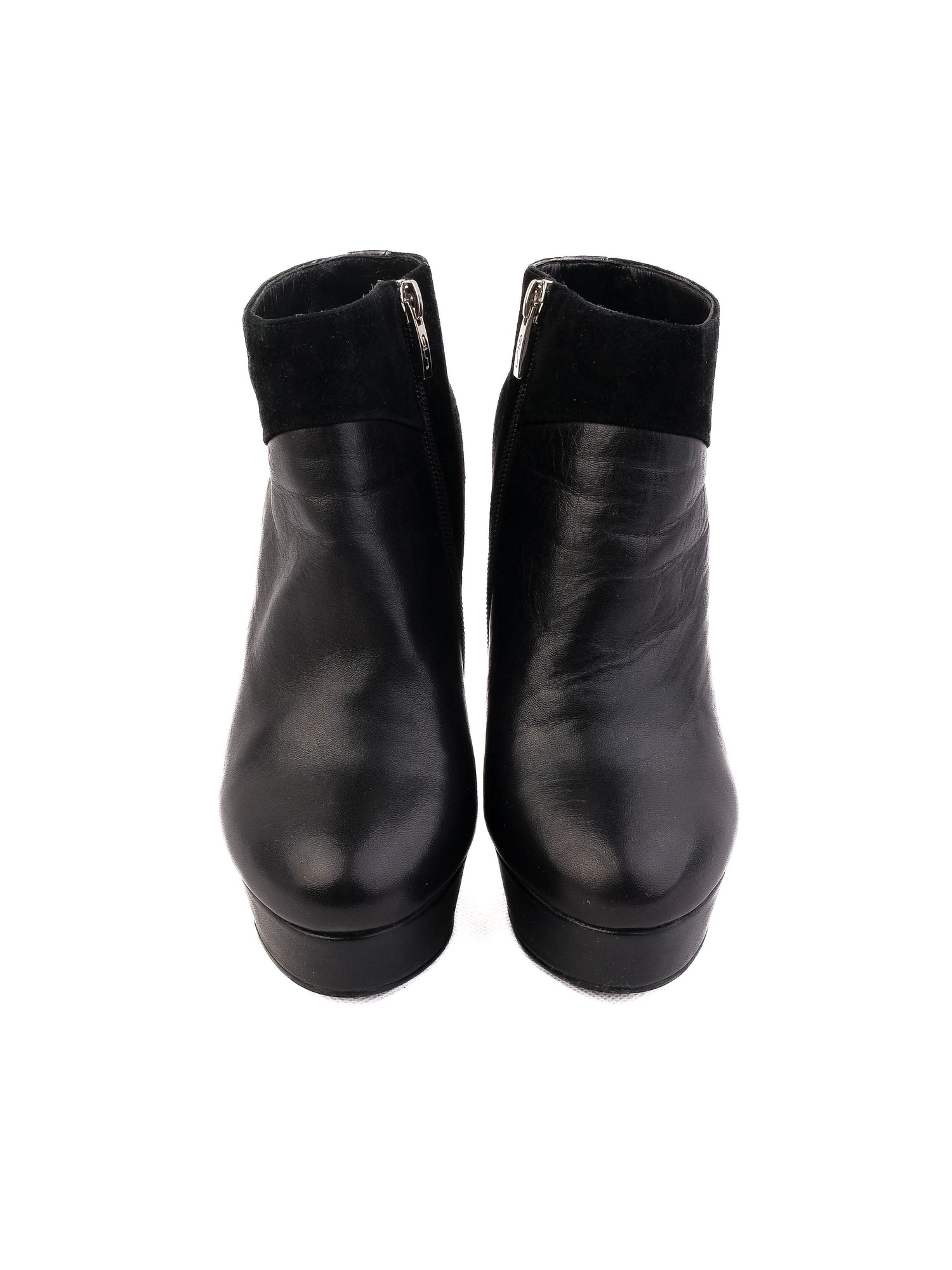 Good Antonio Biacci Black Leather Ankle Boots Size 37