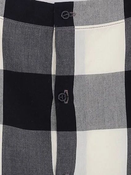 Excellent Bonpoint Dress Black White Checkered Cotton Size 12