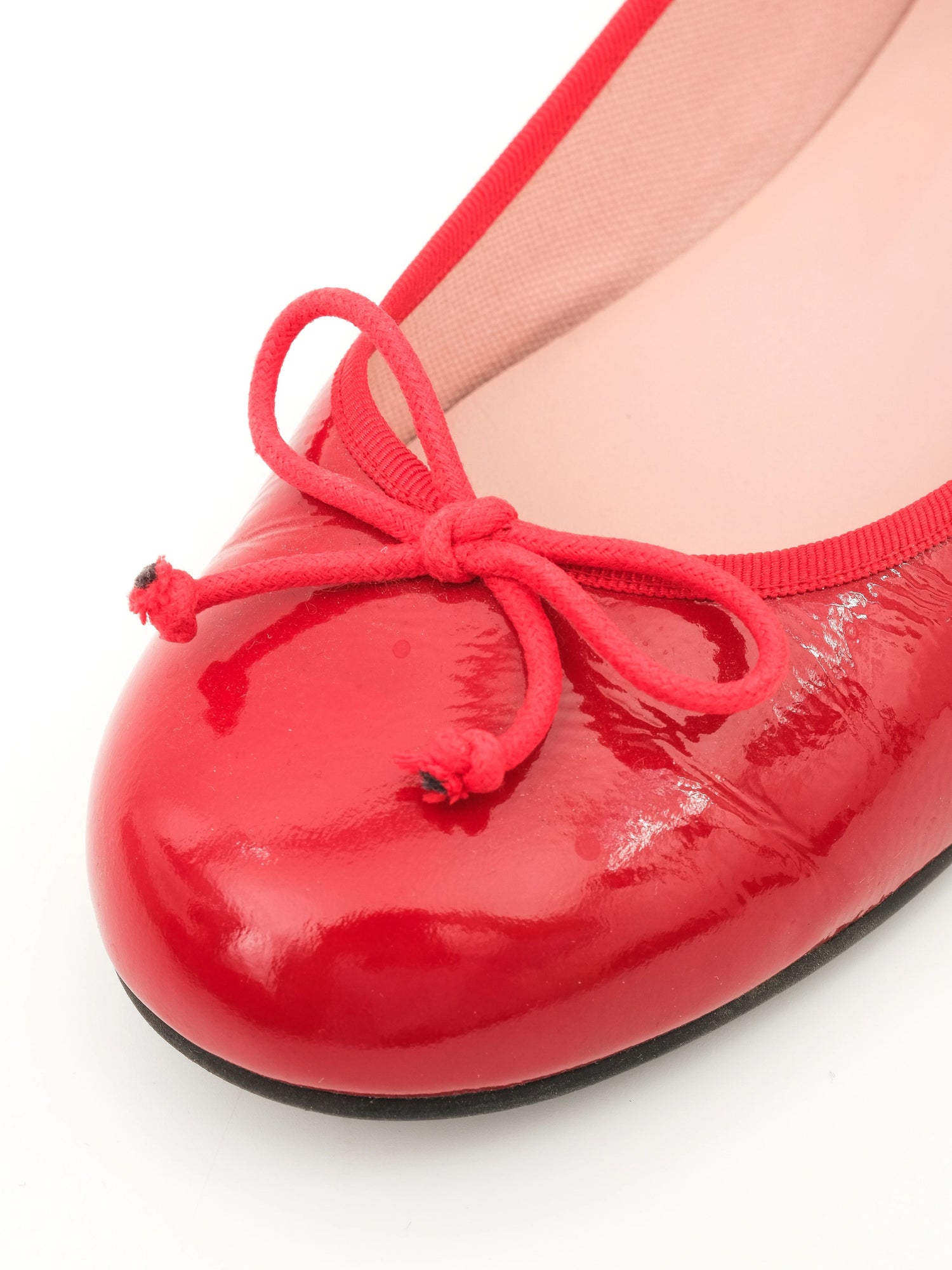 Excellent Pretty Ballerinas Red Leather Ballet Flats Size 36