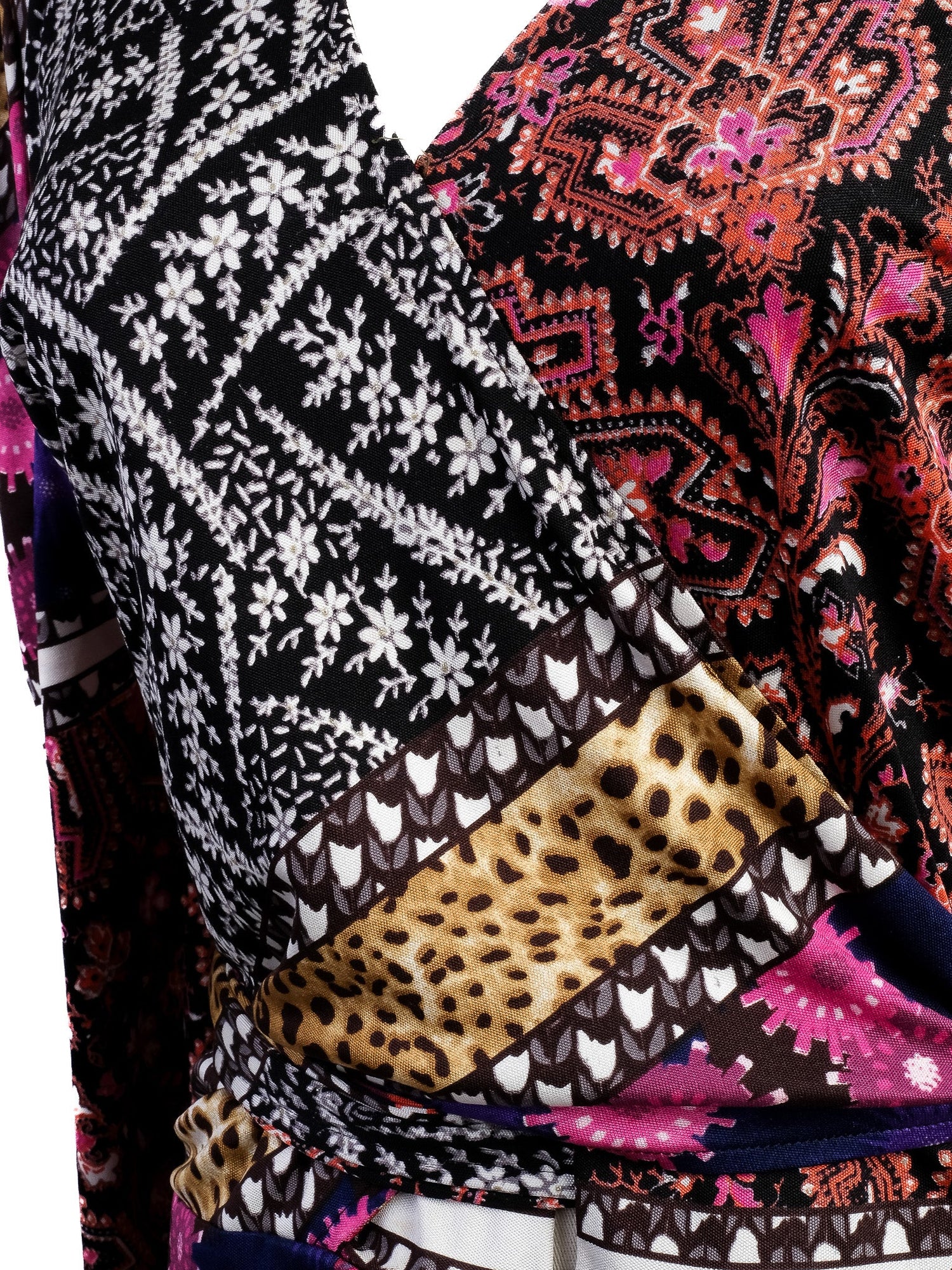 Excellent Class Roberto Cavalli Silk Floral Leopard Print Dress