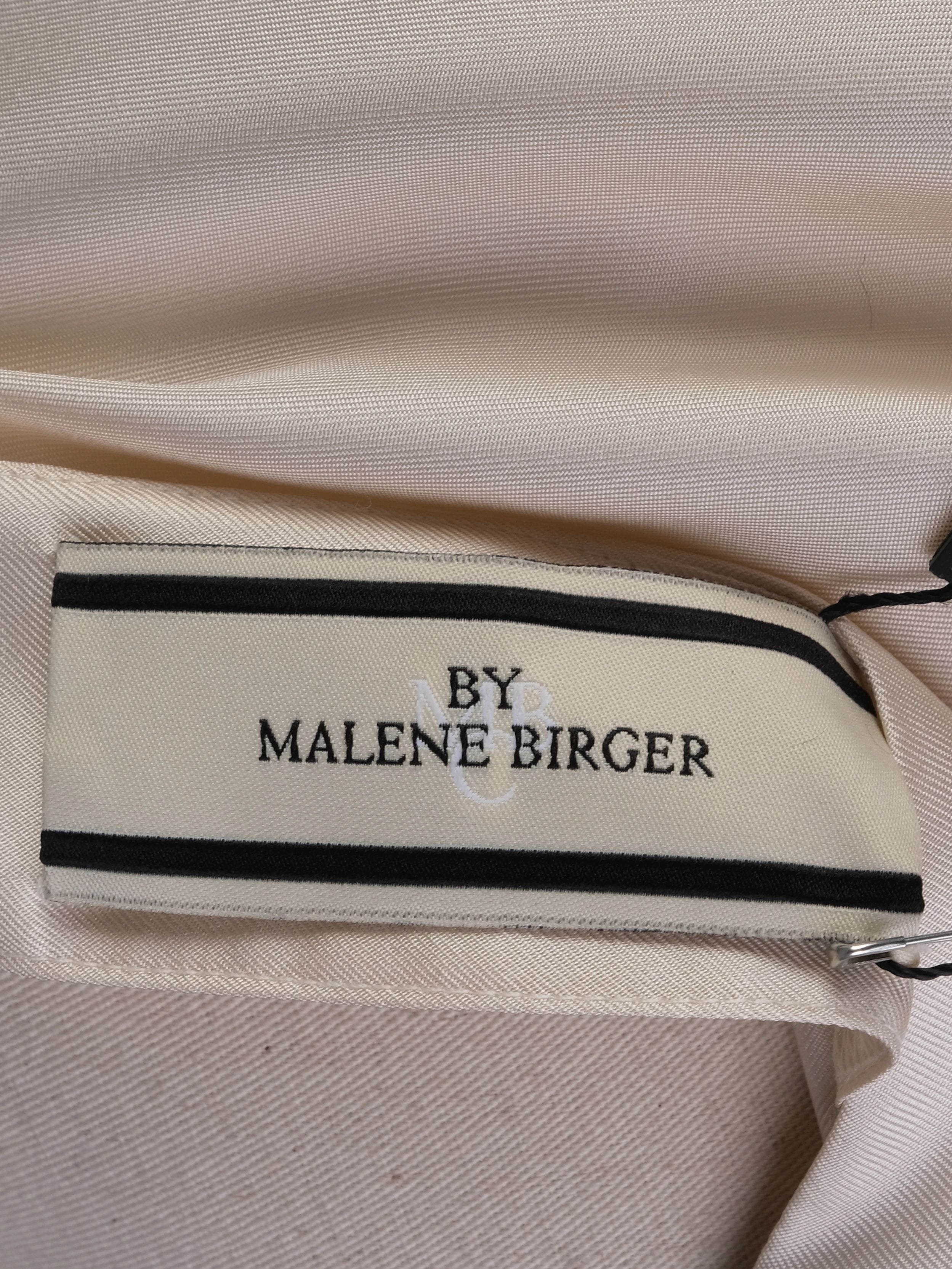 NEW By Malene Birger Beige Silk Dress XXS with Paisley Pattern