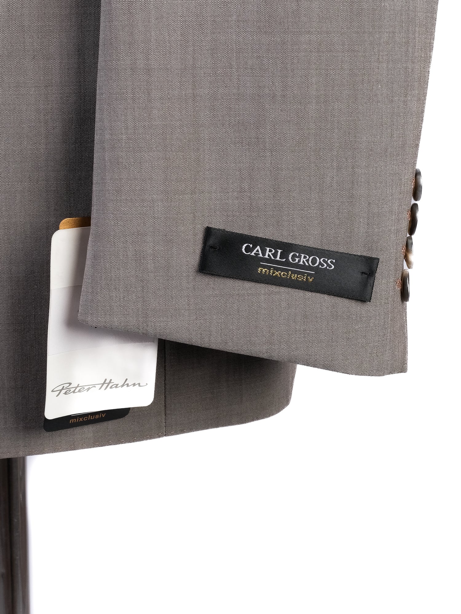 NEW Carl Gross Light Gray Wool MenÕs Suit Size XL