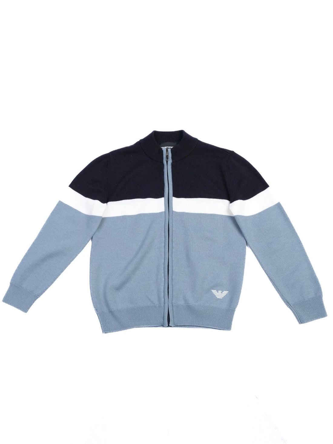 Excellent Emporio Armani Kids Knit Sweater Wool Color-Block Size 6