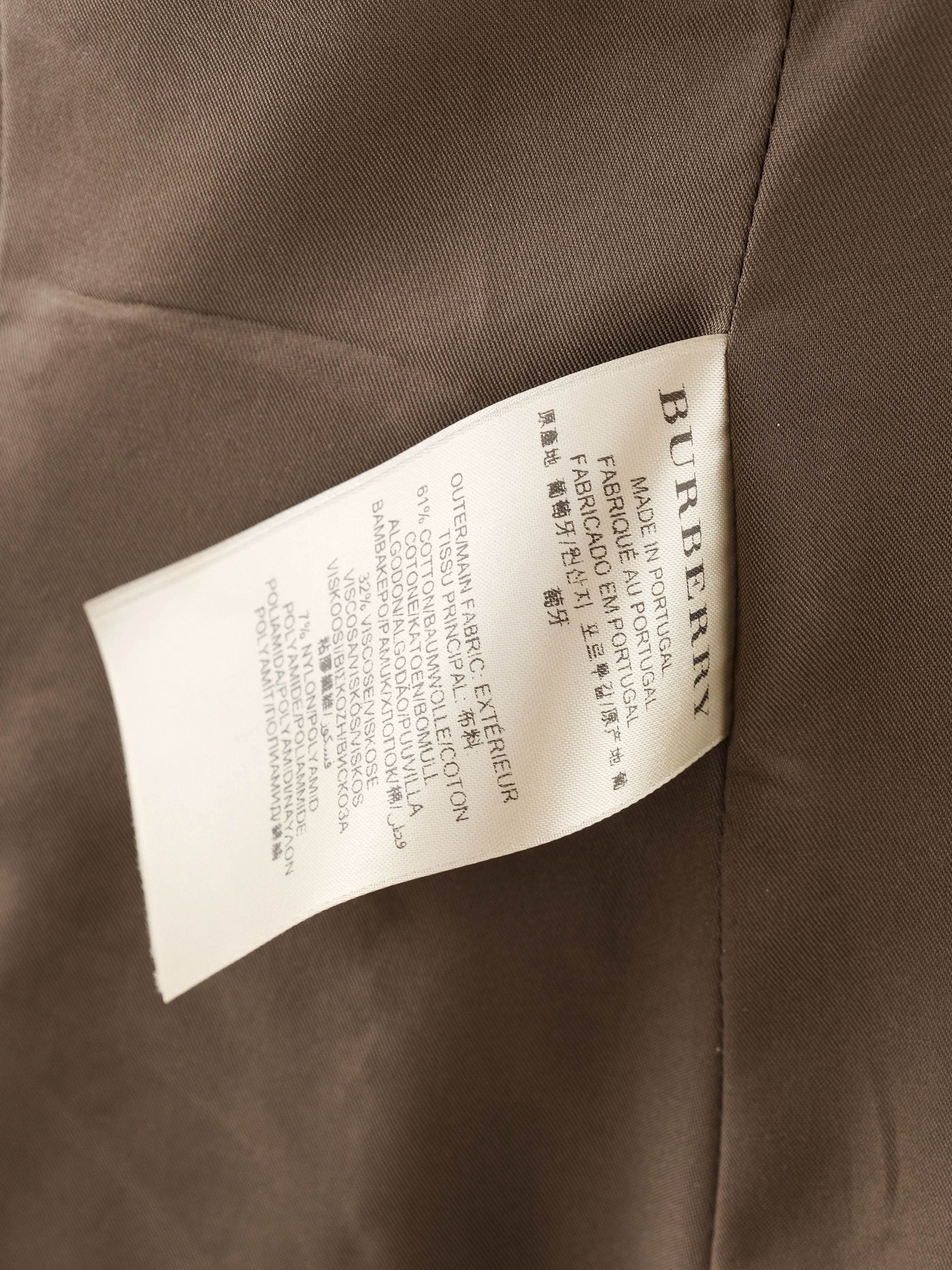 Excellent Burberry Orange Lace Trench Coat Size L