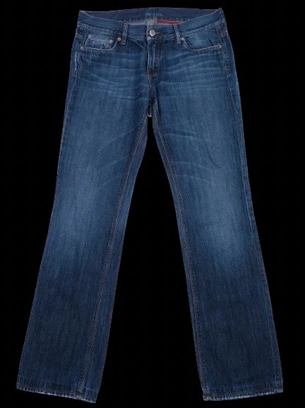 Prada Blue Cotton Jeans Classic Five-Pocket Style Excellent Condition