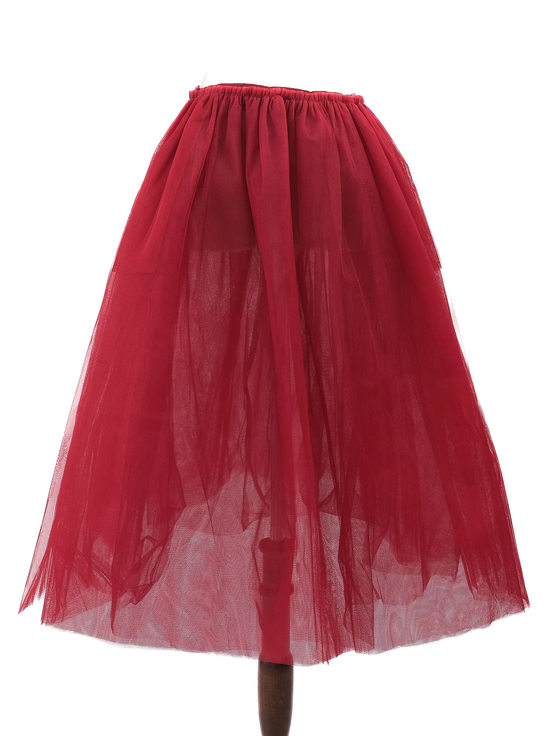 NEW Golden Goose Red Tulle Skirt Size S NWT GG DB Venezia