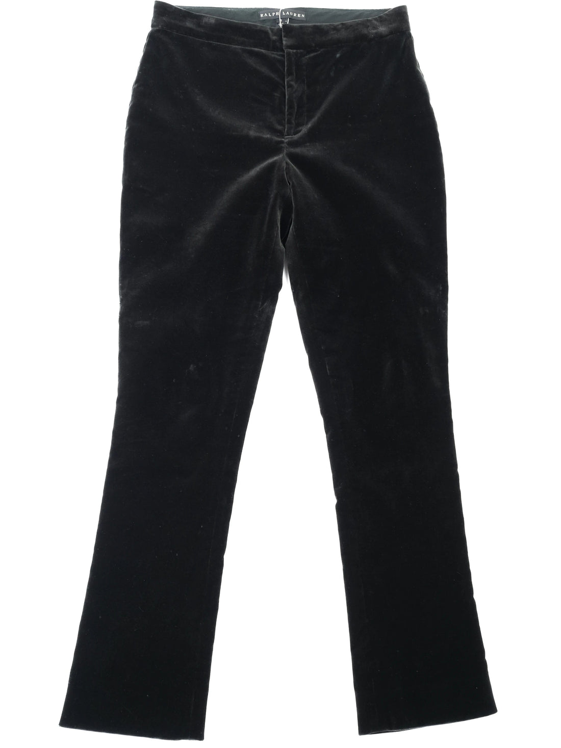 Excellent Ralph Lauren Green Velvet Pants Size 6 Made in Italy