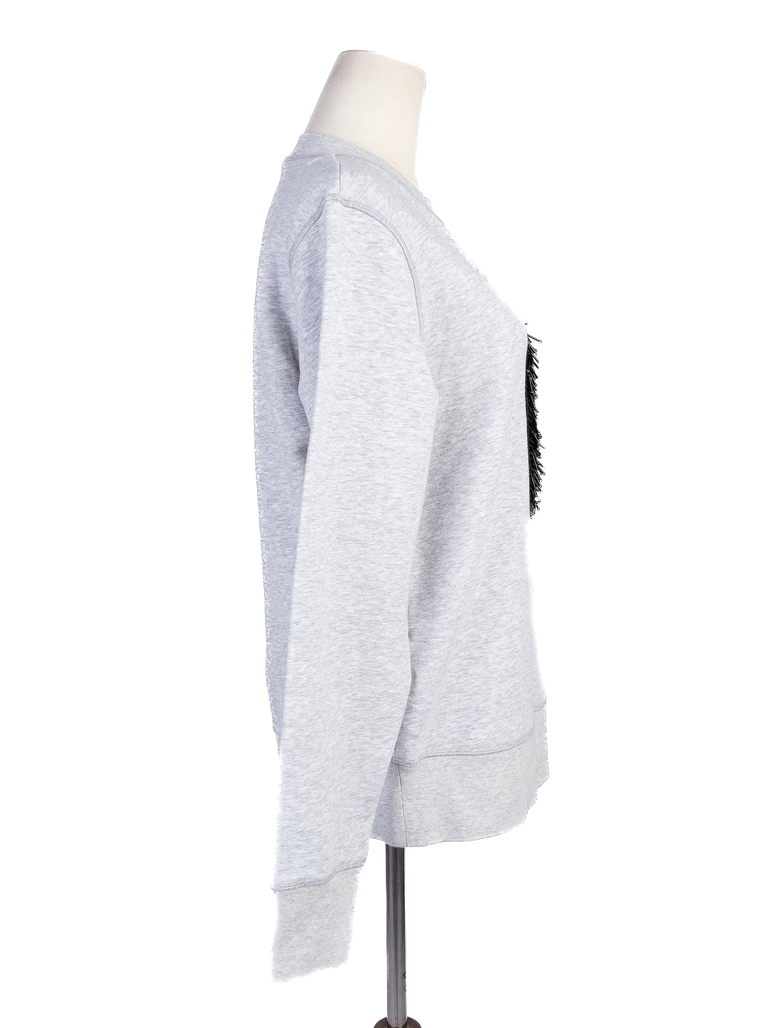Sportmax Gray Sweatshirt with Sequin &
