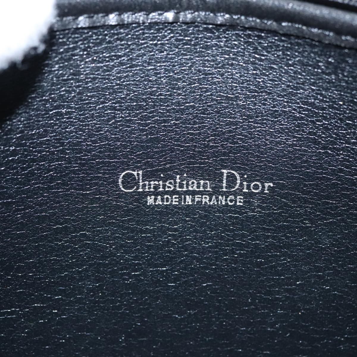 Christian Dior Trotter Canvas Clutch Bag Black Auth