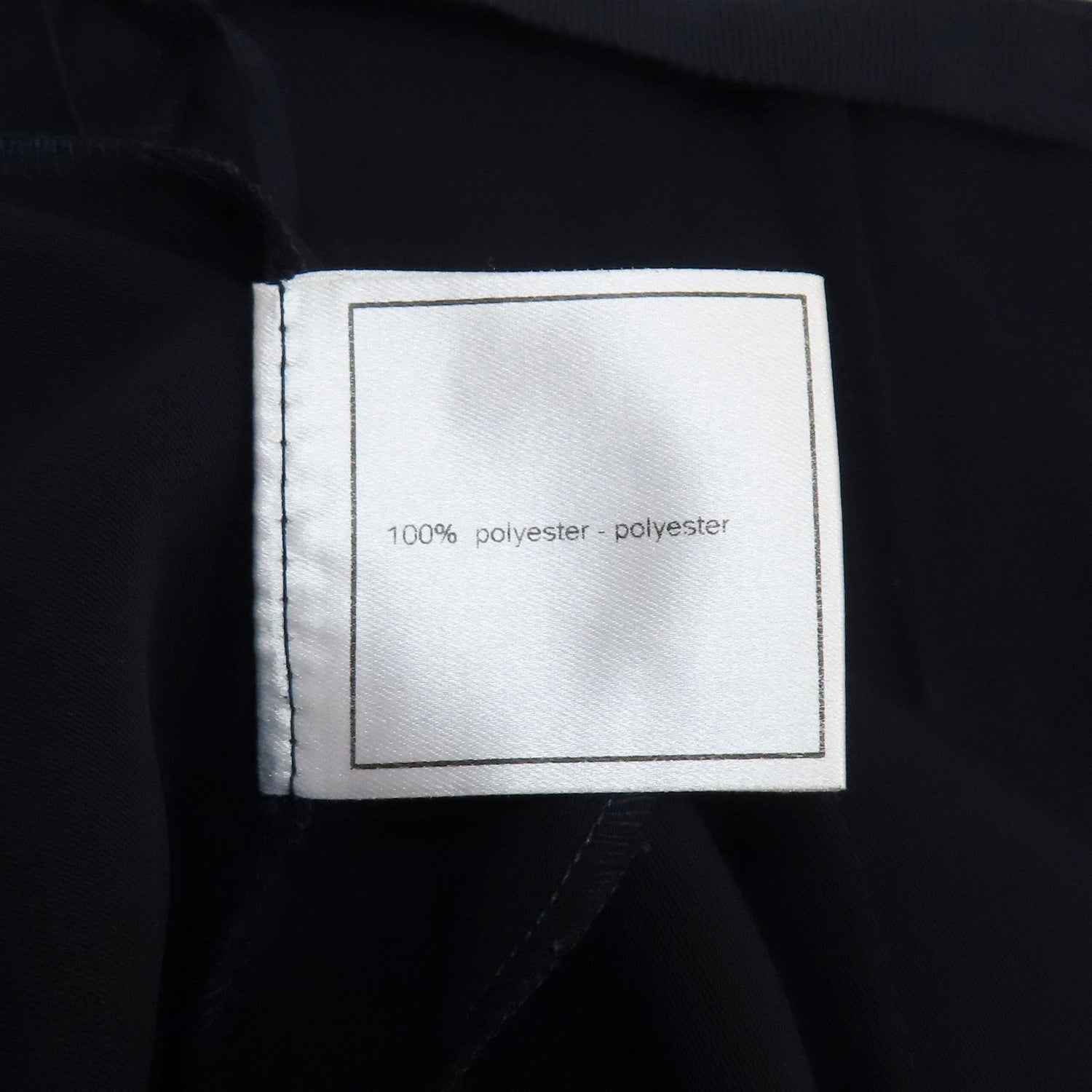 Chanel Long Skirt Polyester Deep Blue 34