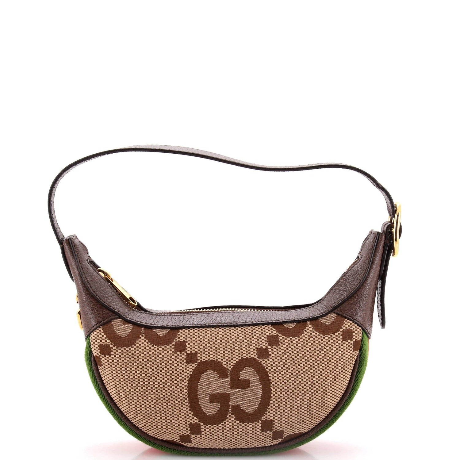 Gucci Ophidia Half Moon Bag Jumbo Gg Canvas Mini