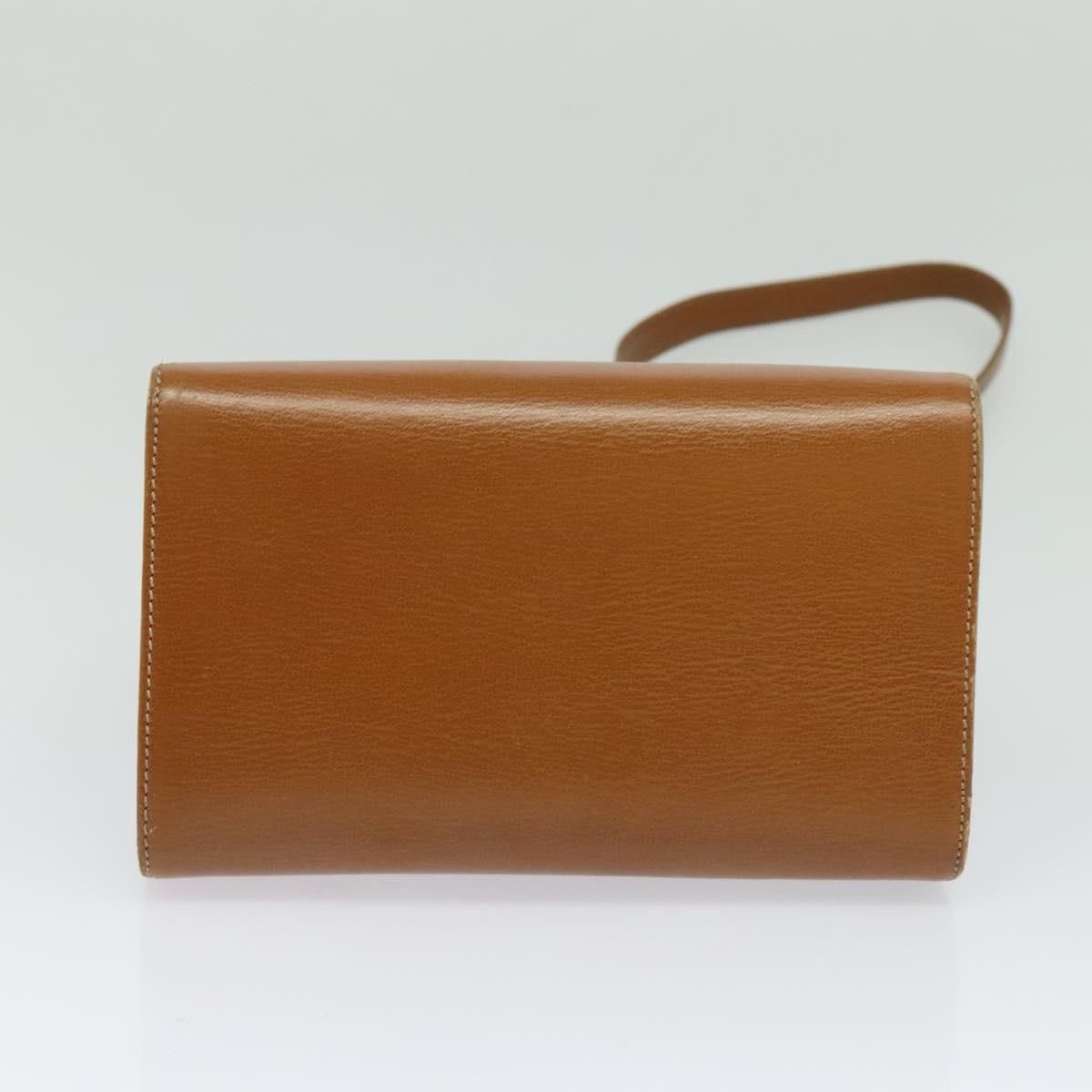 Loewe Velazquez Shoulder Bag Leather Brown Gold Auth