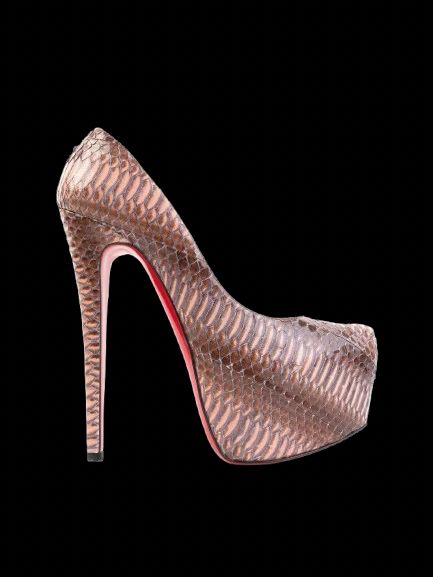 Excellent Christian Louboutin High Heels Red Sole Size 38 Leather