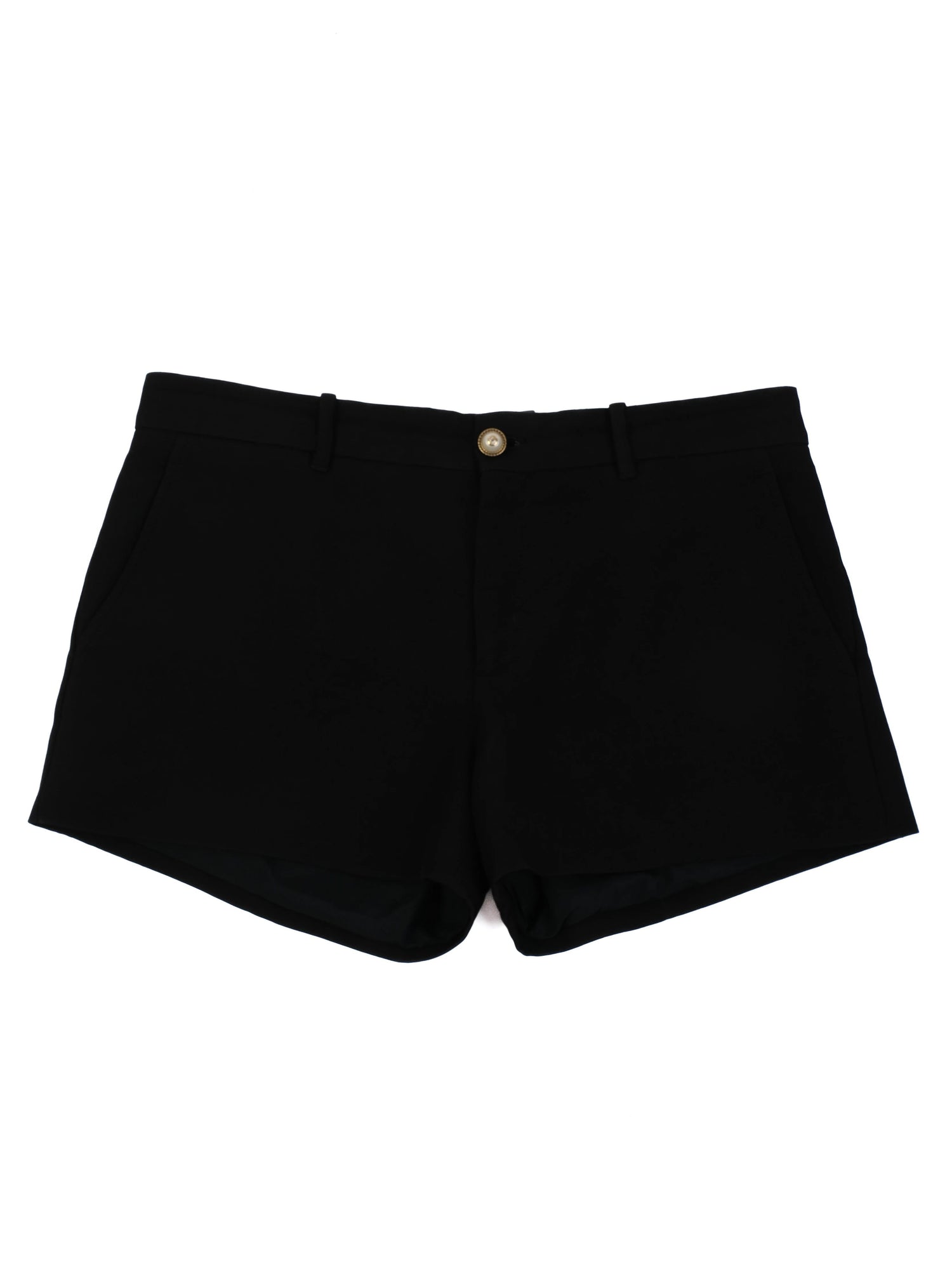 Excellent Gucci Black Wool Shorts for Women Made in Italy