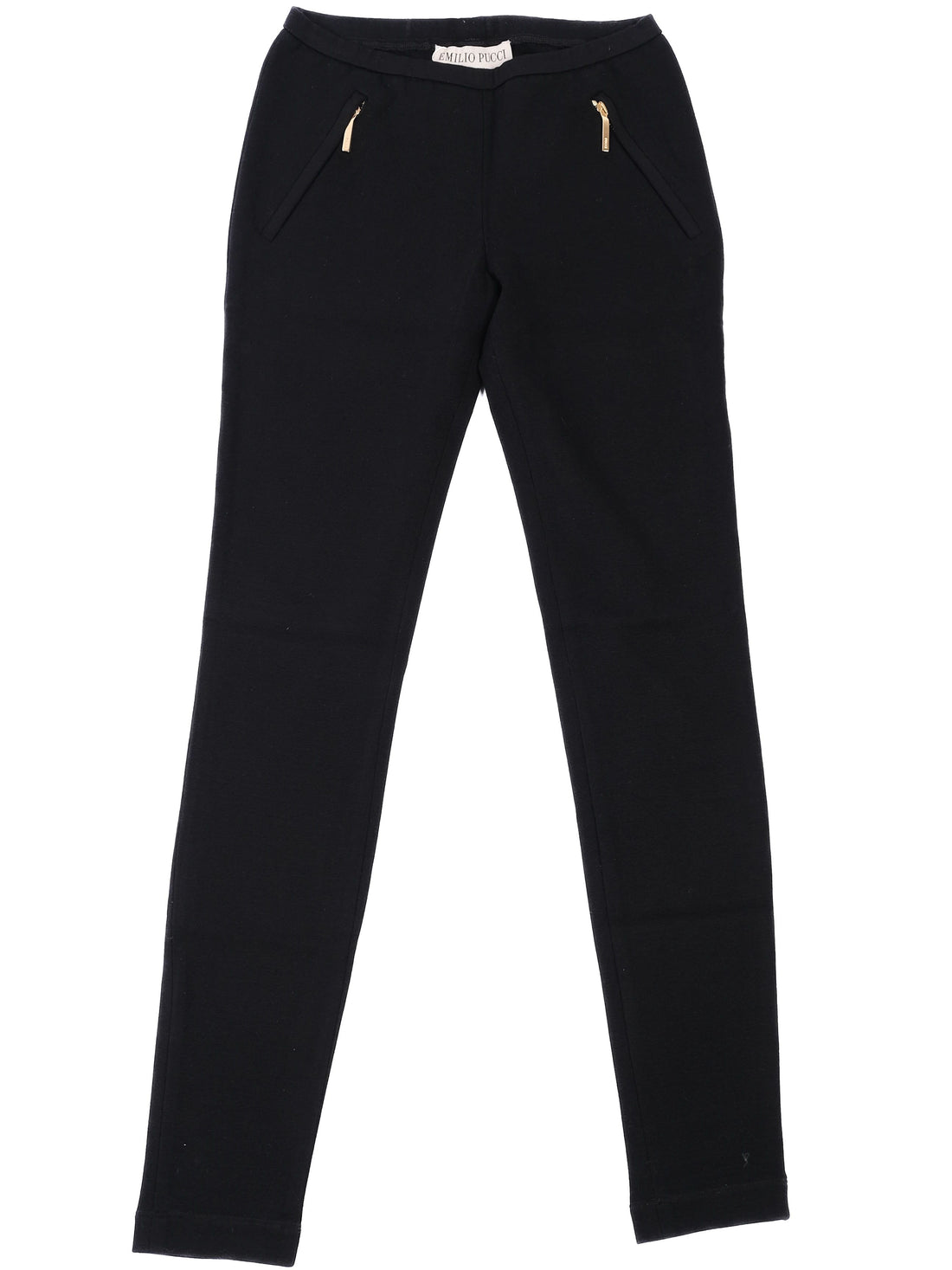 Emilio Pucci Black Viscose Womens Pants Excellent Condition