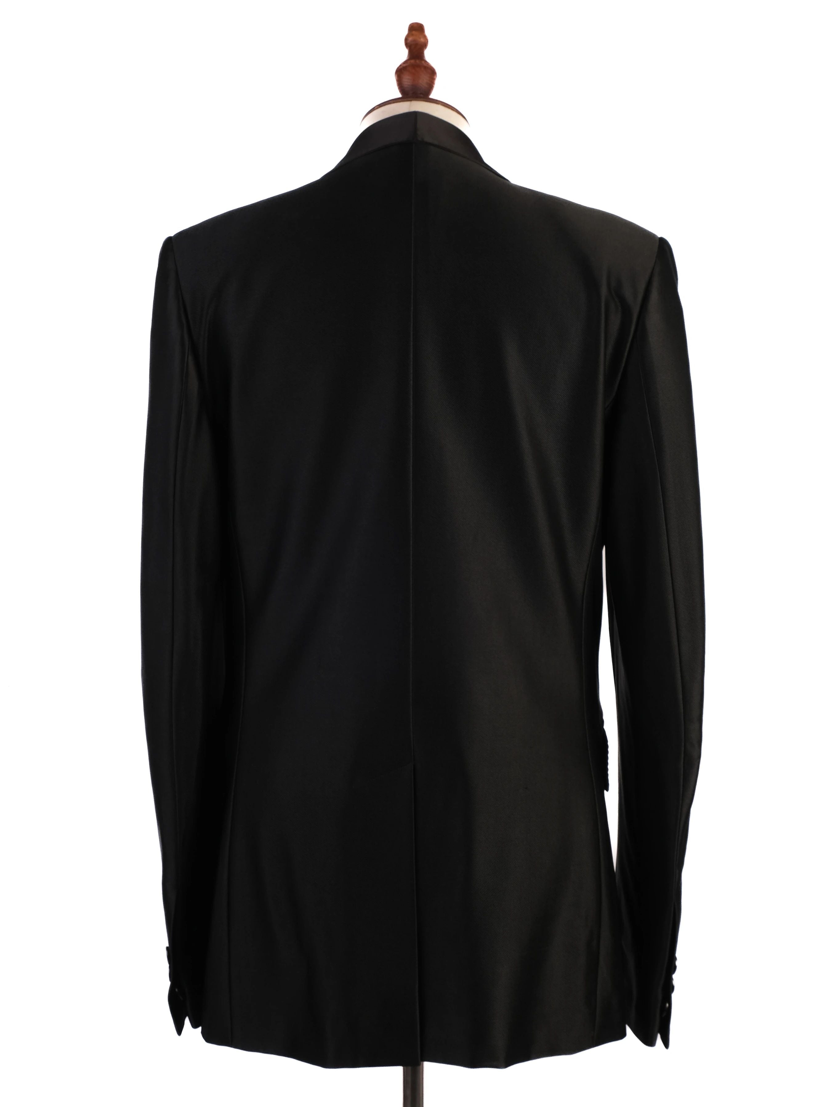 Excellent Bikkembergs Black Tuxedo Jacket Satin Lapels Size L