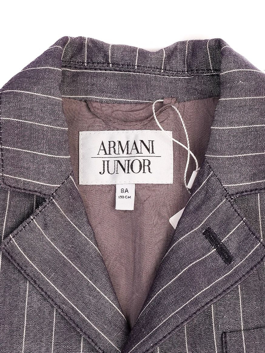 Excellent Armani Junior Pinstripe Blazer for Kids Size 8
