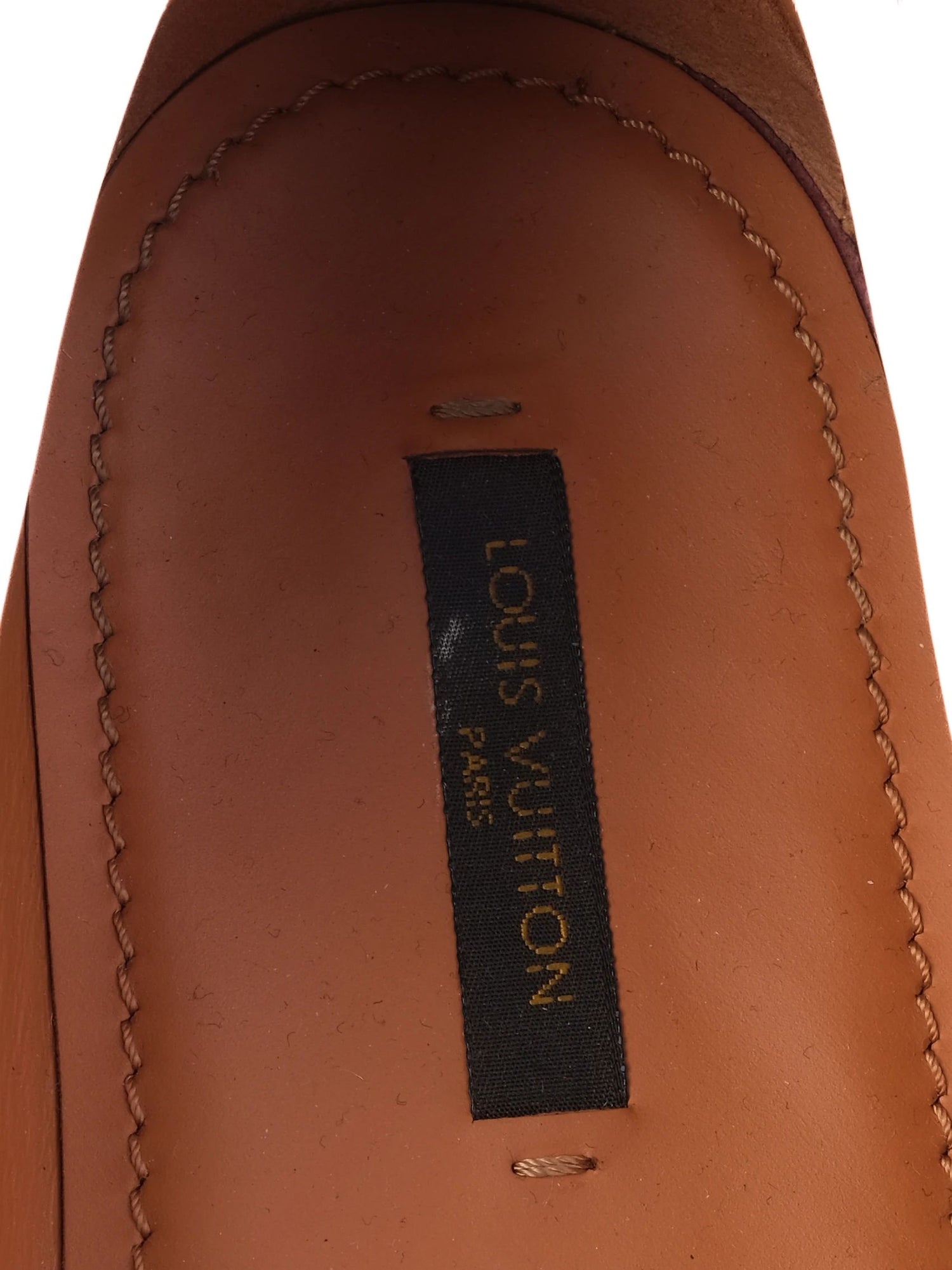 Excellent Louis Vuitton Women White Leather Boat Shoe Size 40