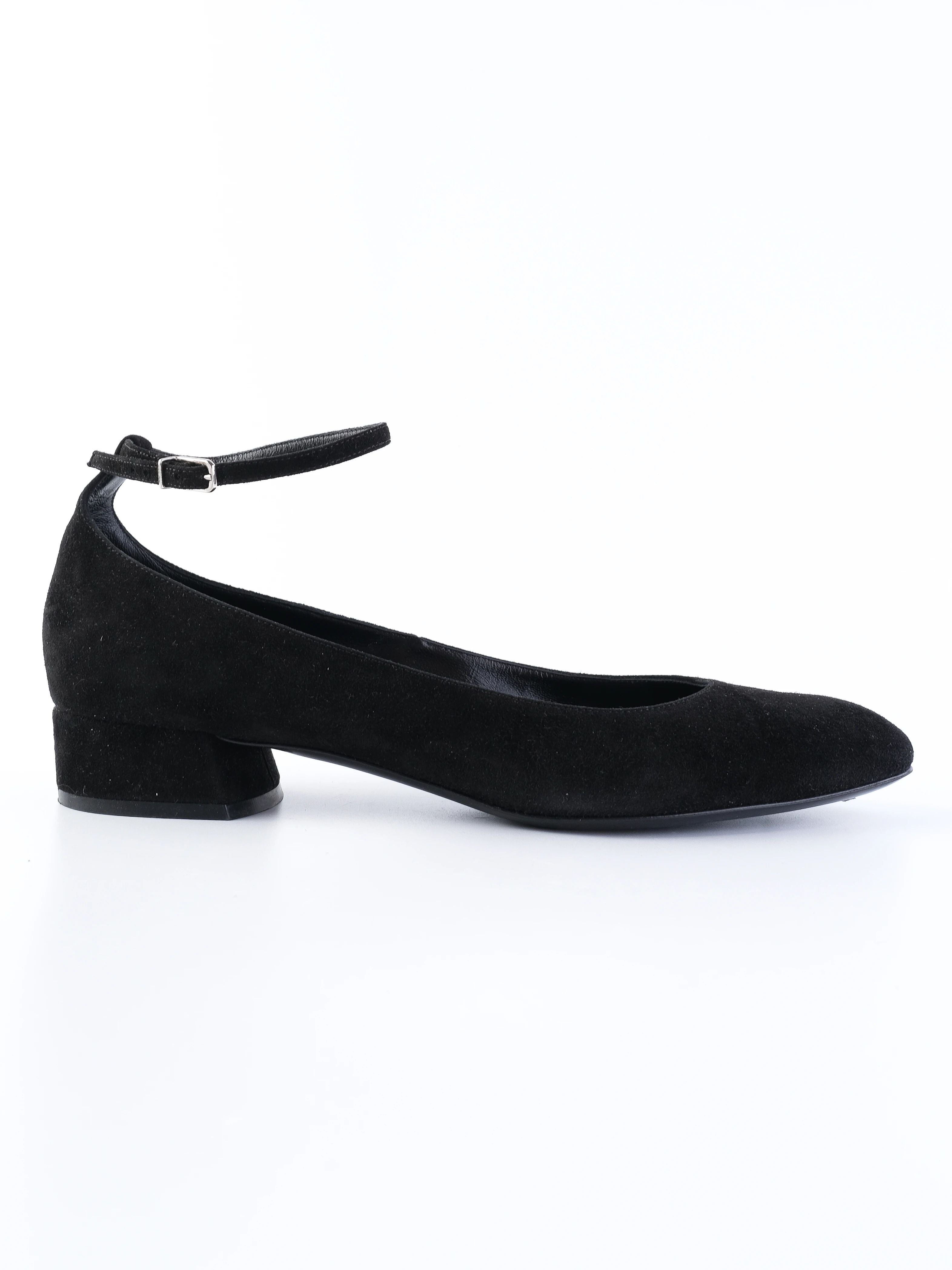 Excellent Casadei Black Genuine Suede Heels Size 36.5
