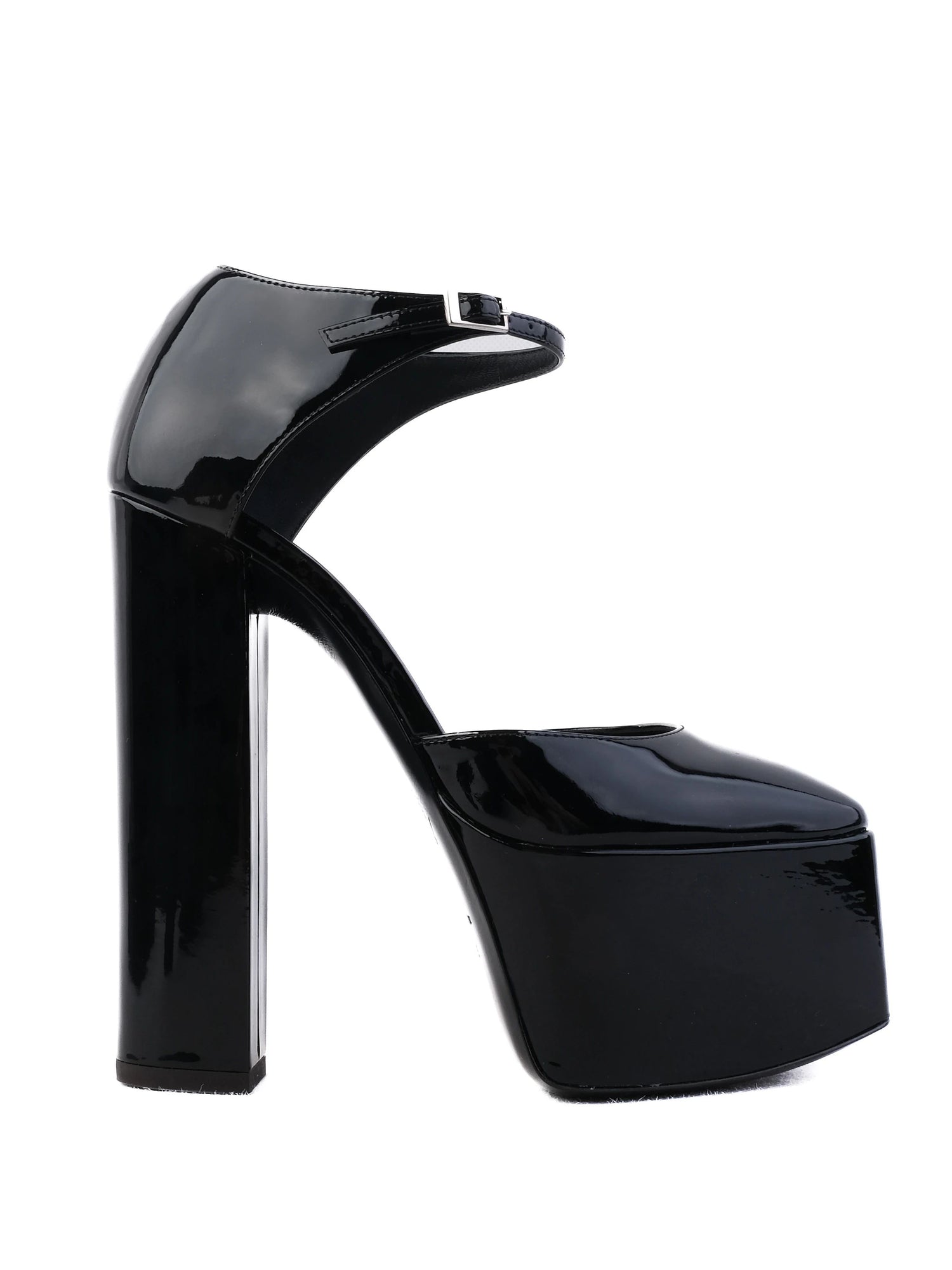 NEW Giuseppe Zanotti Black Leather Platform High Heels Size 35