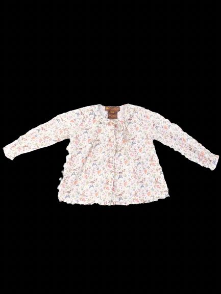 Excellent Fleurisse Kids Blouse 100% Liberty Cotton Size 18/24M
