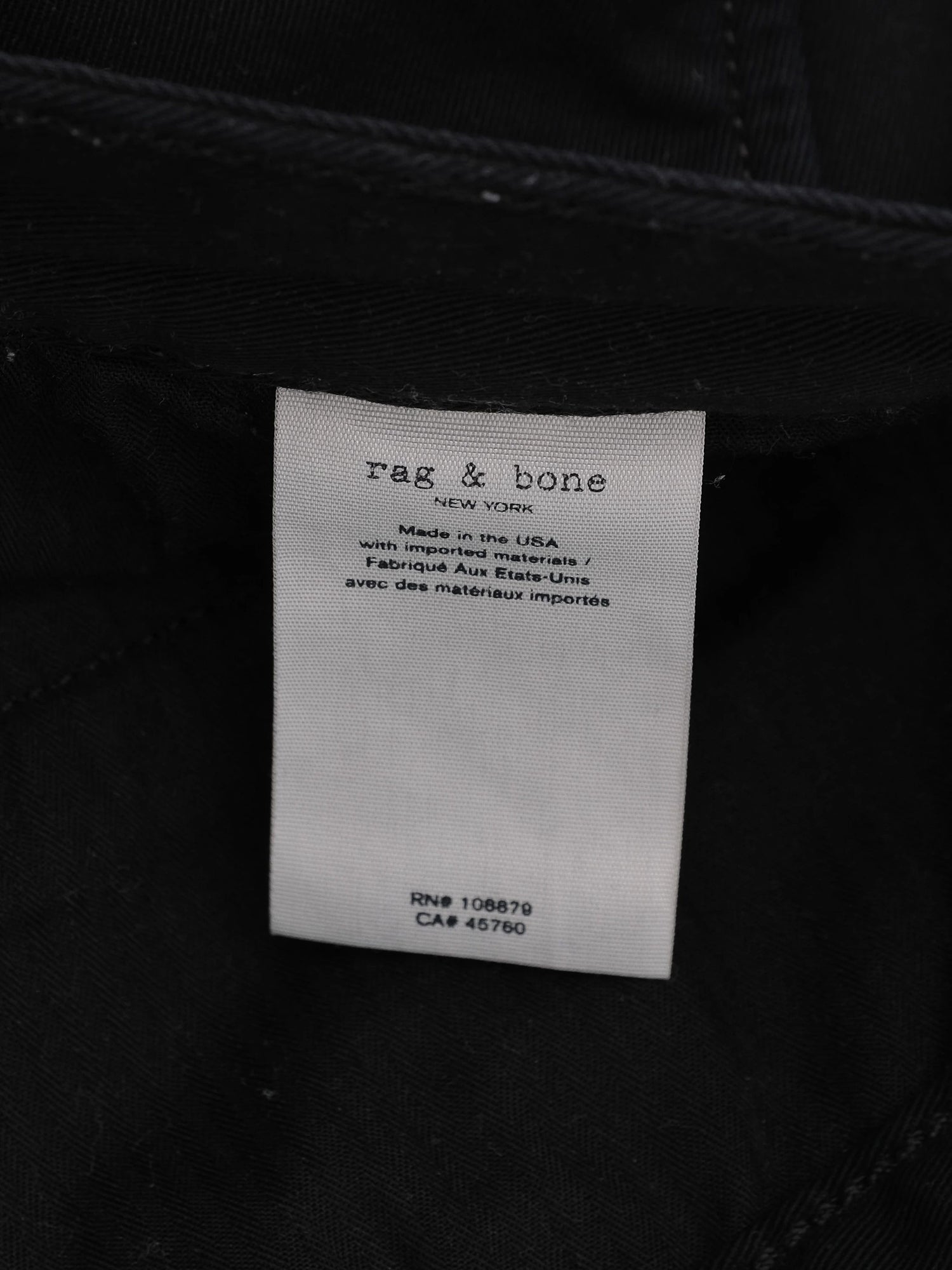 Excellent Rag&Bone Black Polyurethane Pants Size XL Men