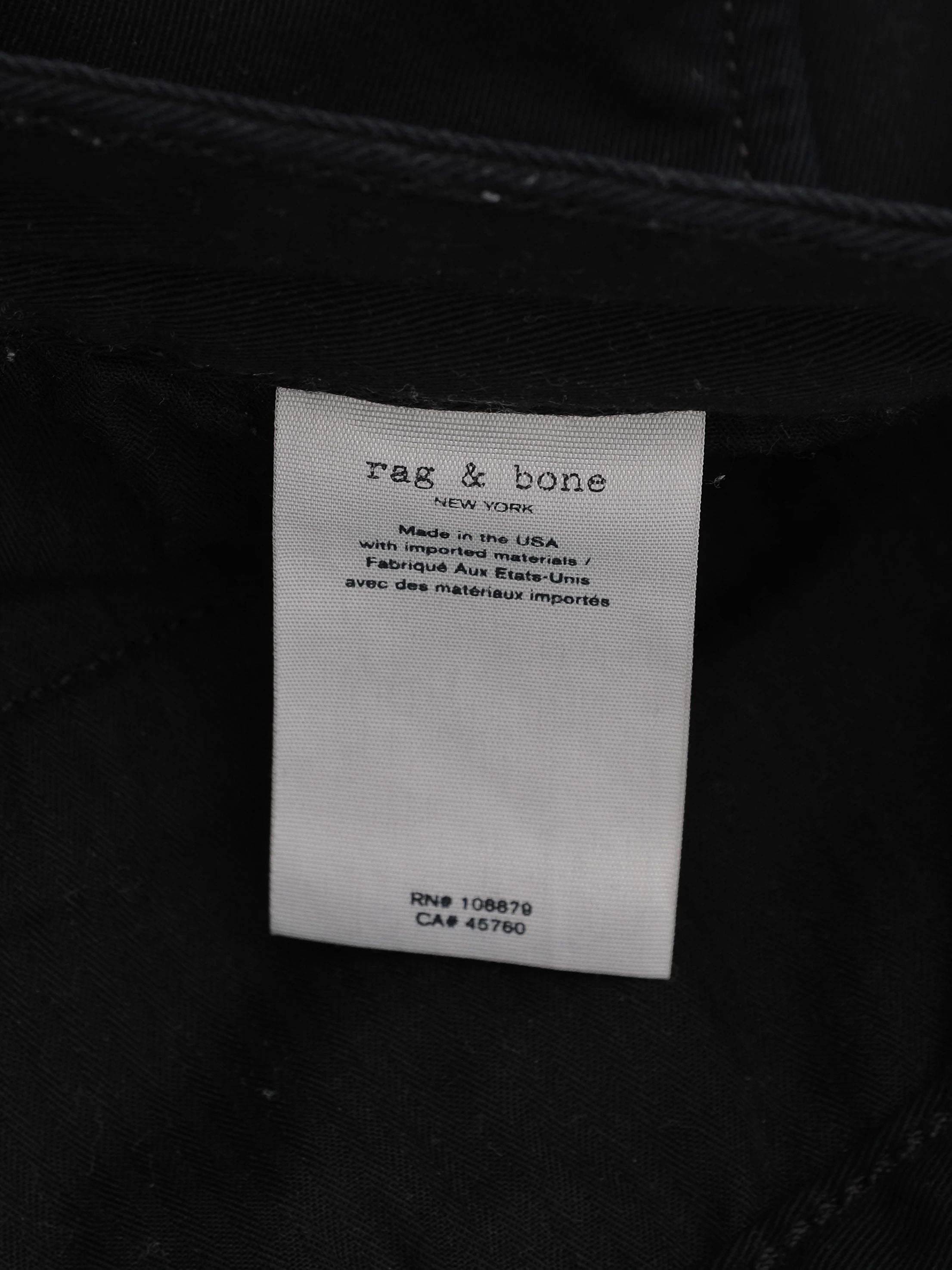 Excellent Rag&Bone Black Polyurethane Pants Size XL Men