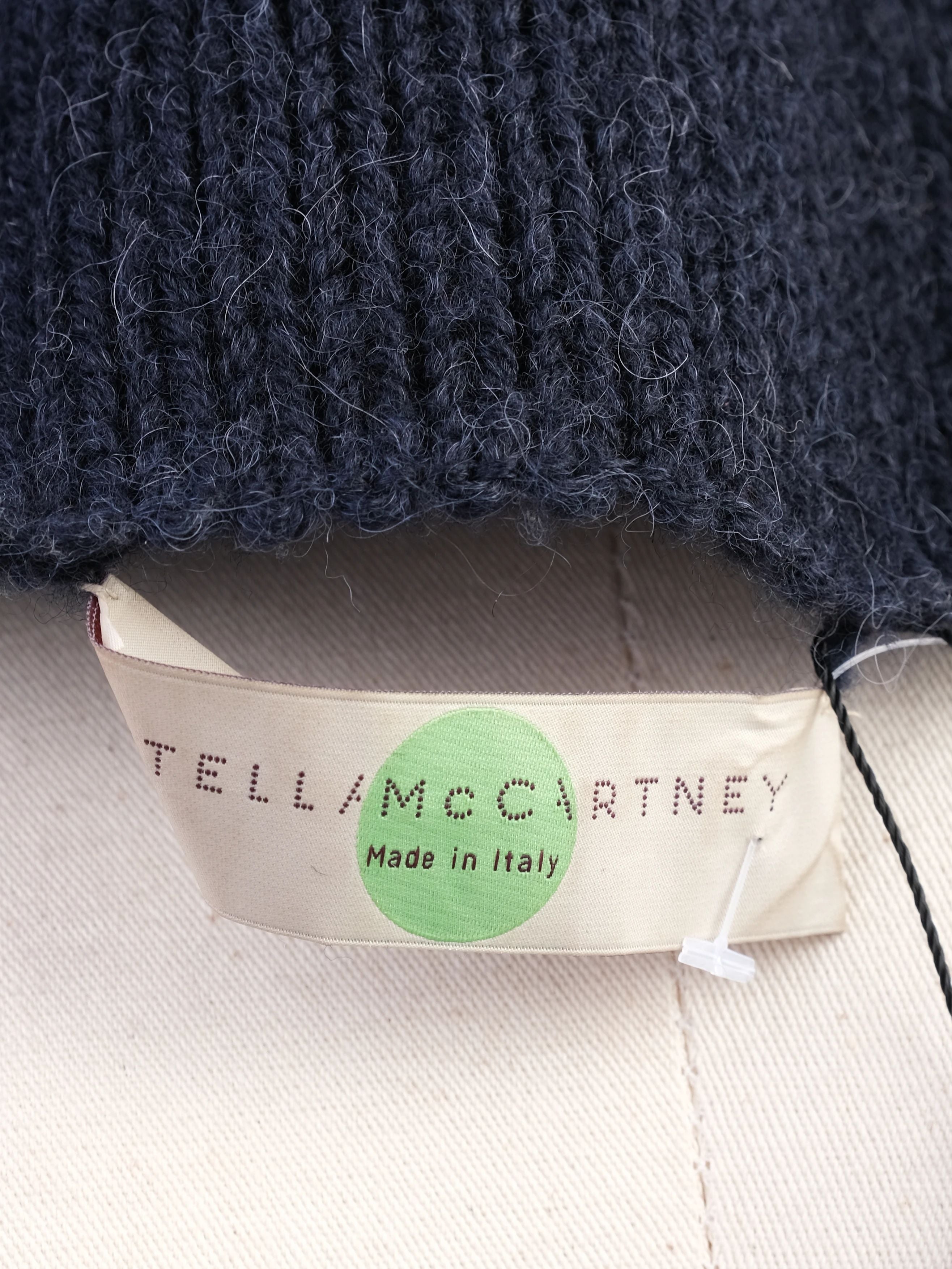 Excellent Stella McCartney Knitted Sweater M Wool Geometric Pattern