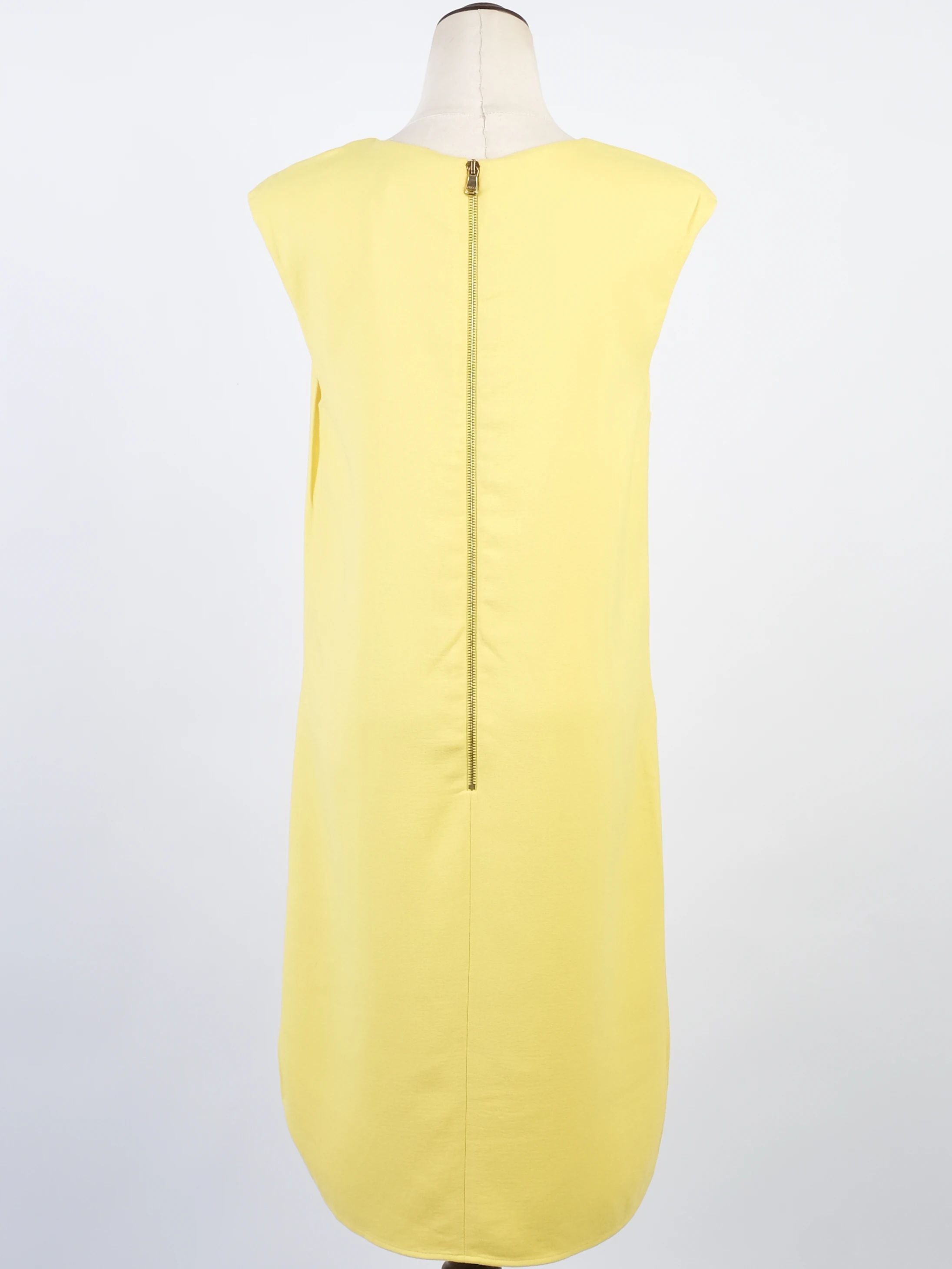Excellent Emilio Pucci Yellow Sleeveless Dress Size XL Viscose