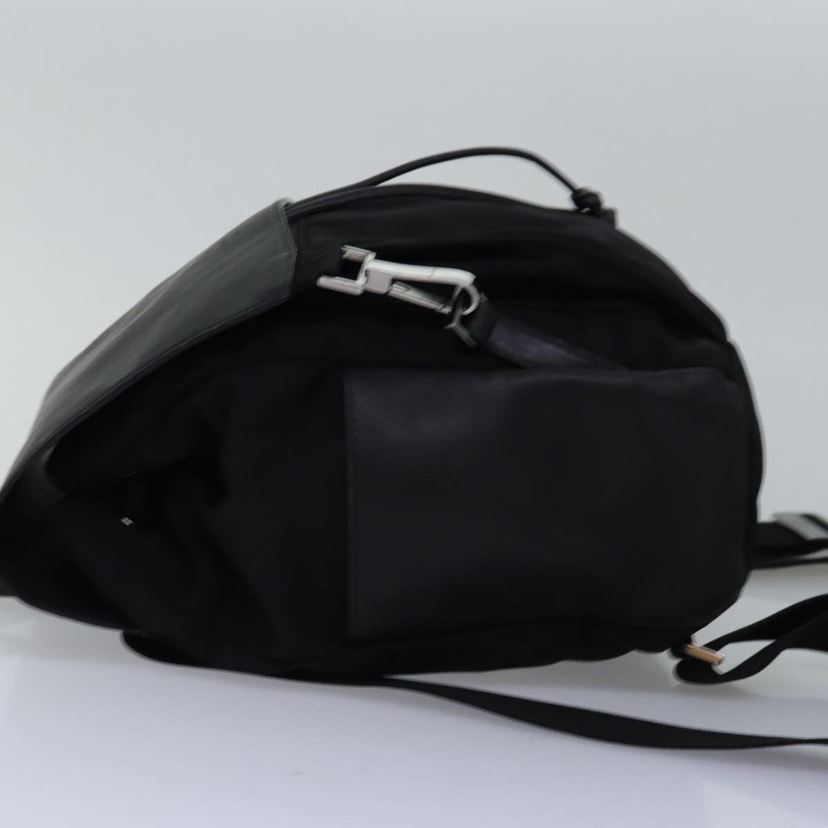Gucci Backpack Nylon Leather Black