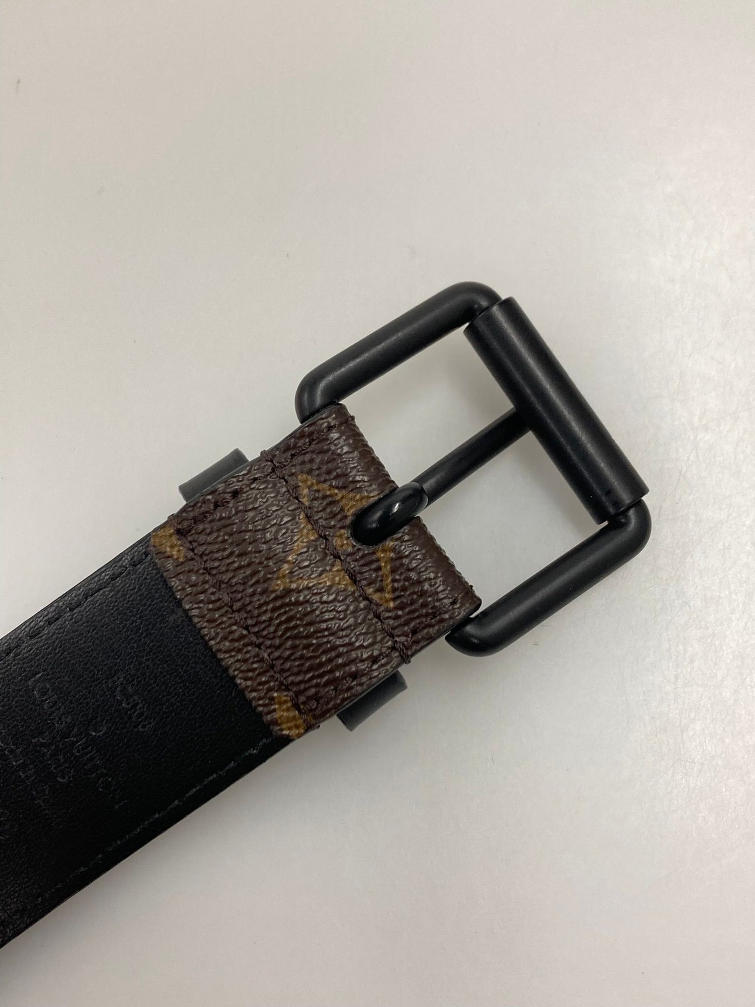 Louis Vuitton Belt Wide 90 ,Monogram Macassar