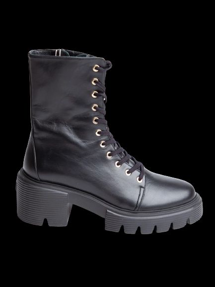 Excellent Stuart Weitzman Black Leather Combat Boots Size 40