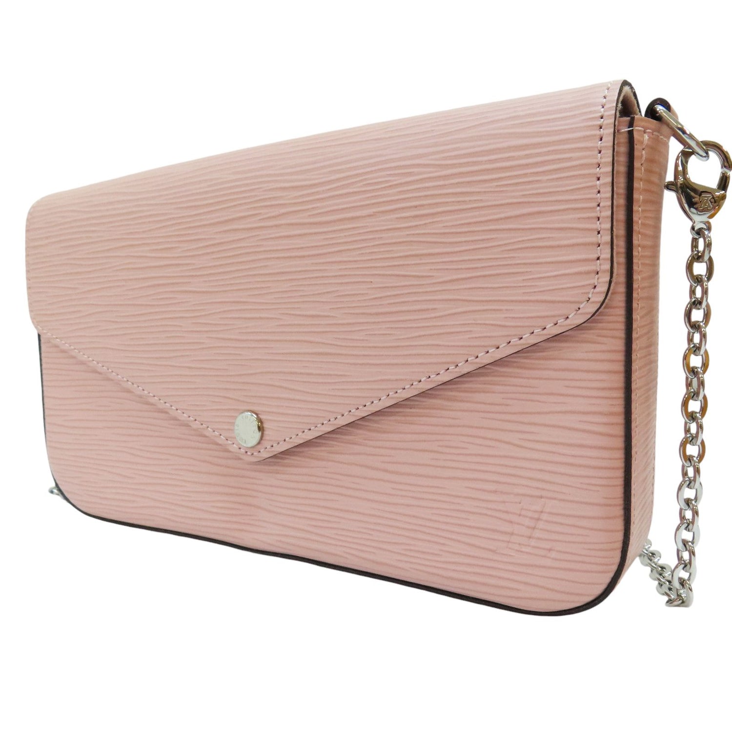 Louis Vuitton Felicie Pochette Shoulder Bag Epi Leather Rose Ballerine M 62467