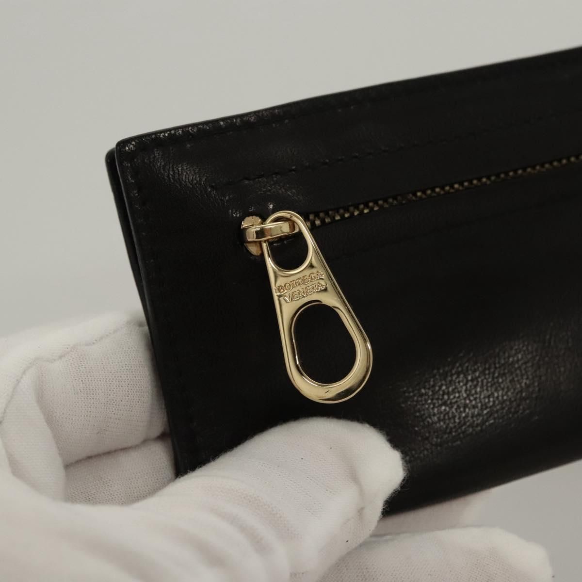 Bottega Veneta Pouch Leather Black Auth