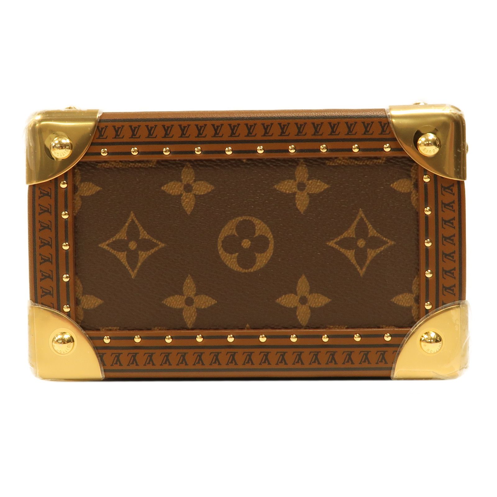 Louis Vuitton Monogram Camera Box Gold Hand-handed Shoulder Bag Color Brown 2way Shoulder Bag M 10079